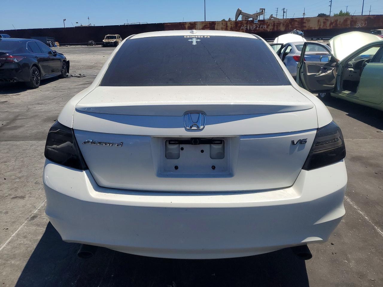 2009 Honda Accord Exl White vin: 1HGCP36839A043487