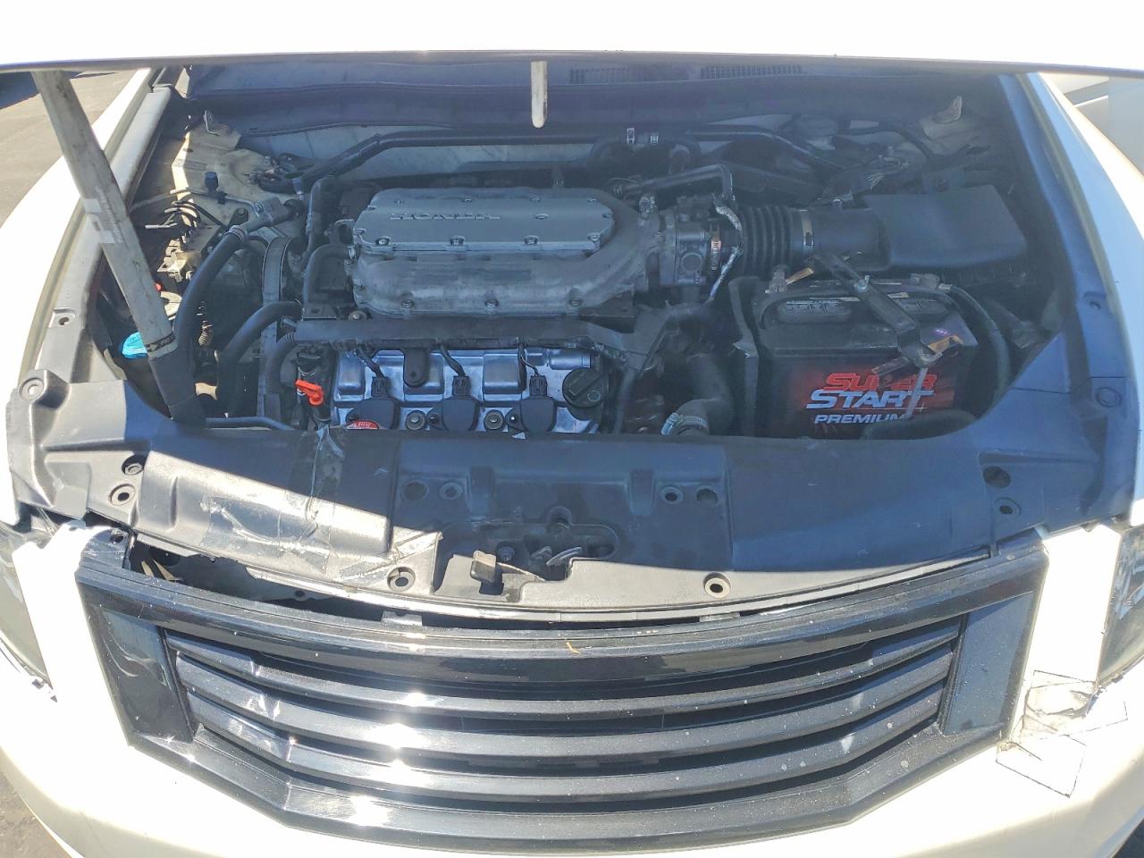 2009 Honda Accord Exl White vin: 1HGCP36839A043487