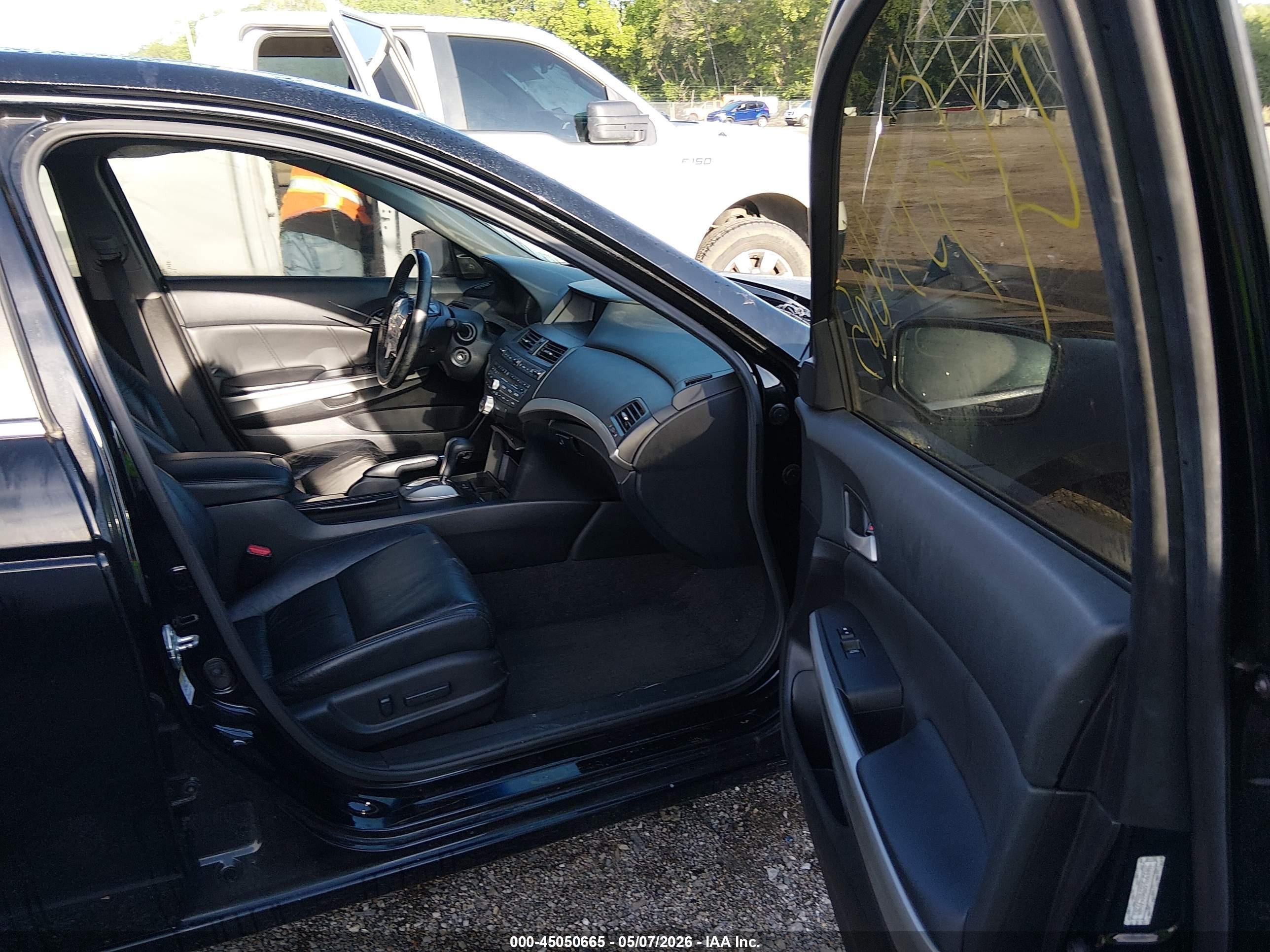 2009 Honda Accord 3.5 Ex-l Black vin: 1HGCP36839A050083