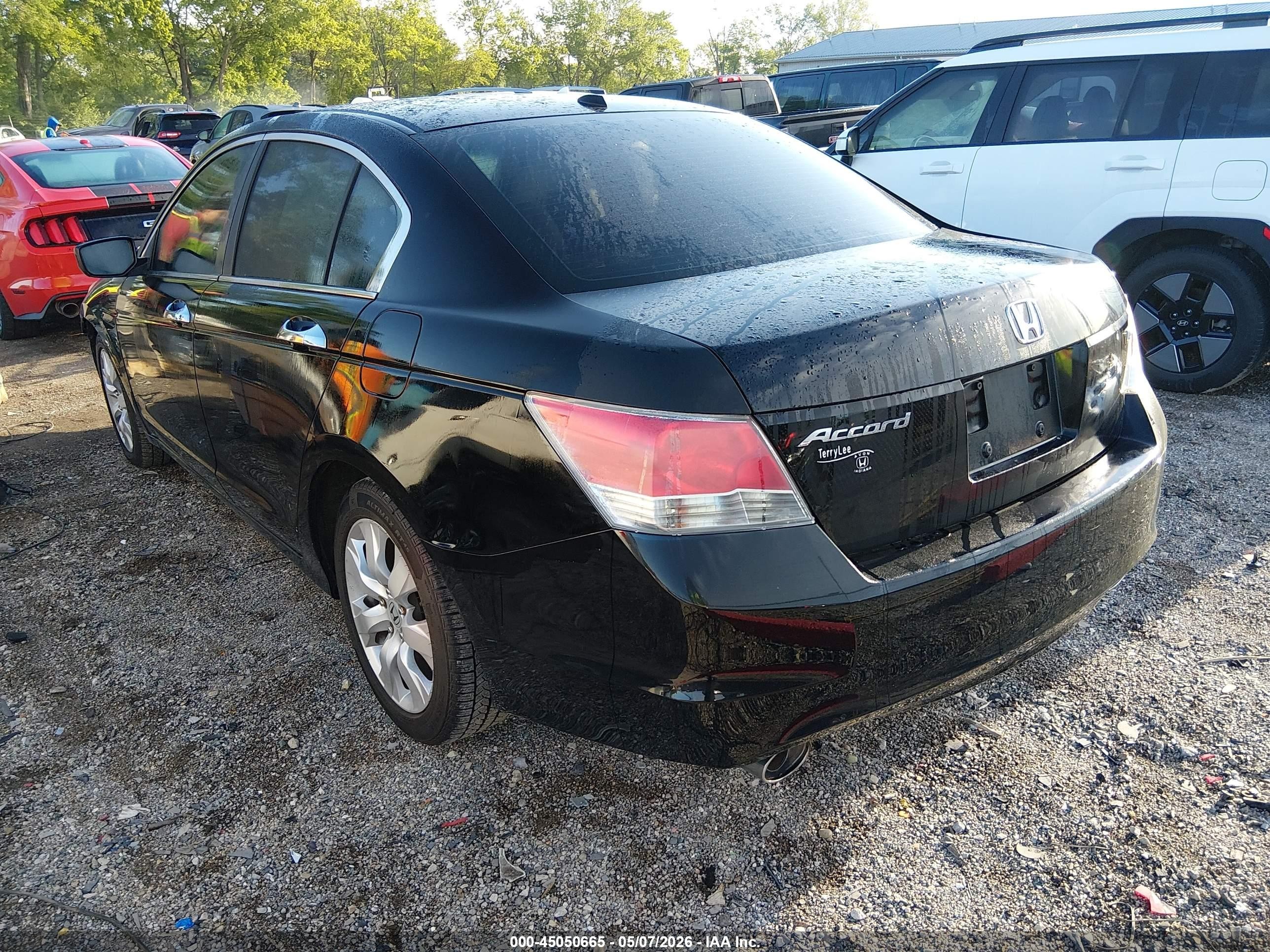 2009 Honda Accord 3.5 Ex-l Black vin: 1HGCP36839A050083