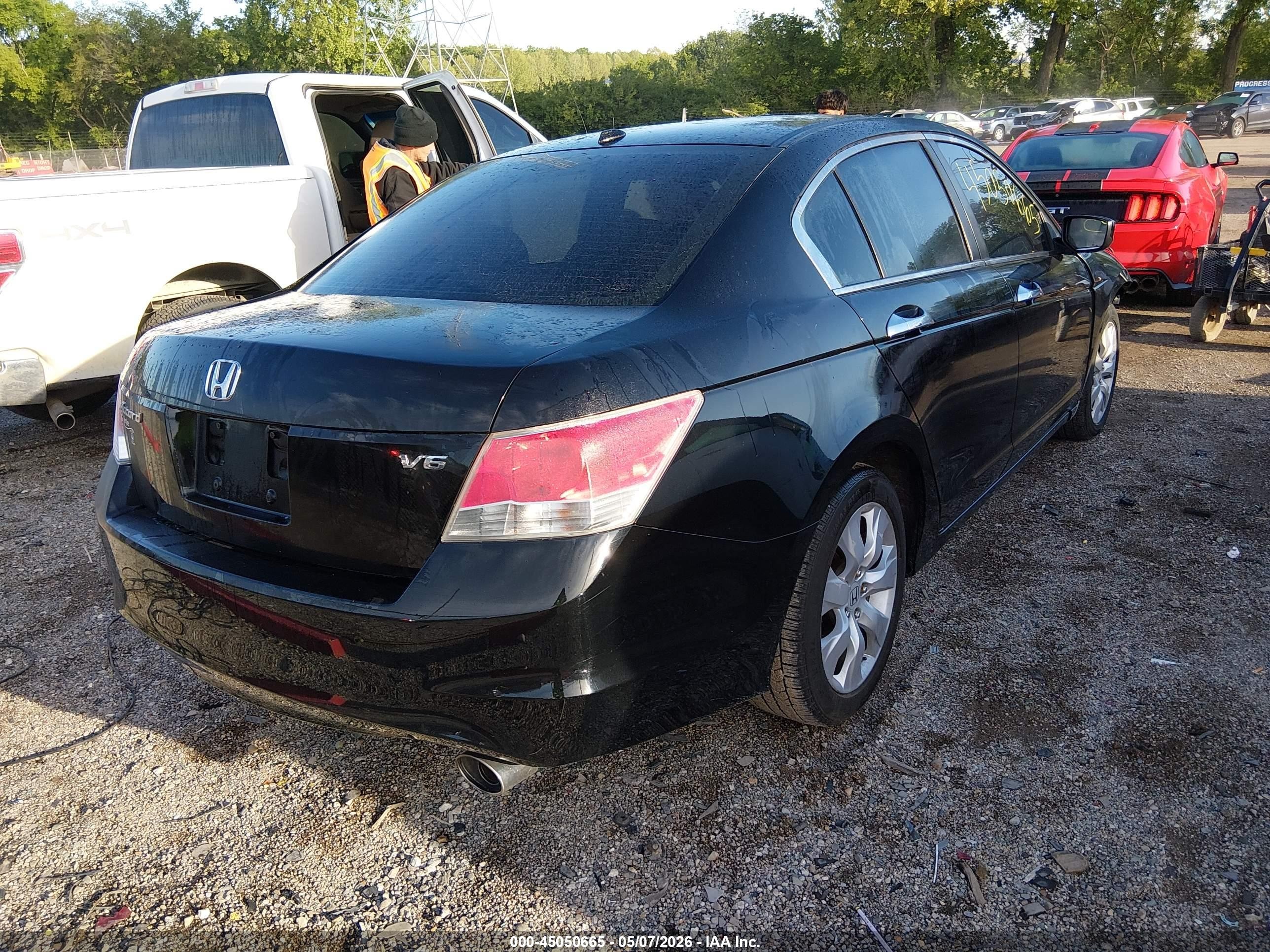 2009 Honda Accord 3.5 Ex-l Black vin: 1HGCP36839A050083