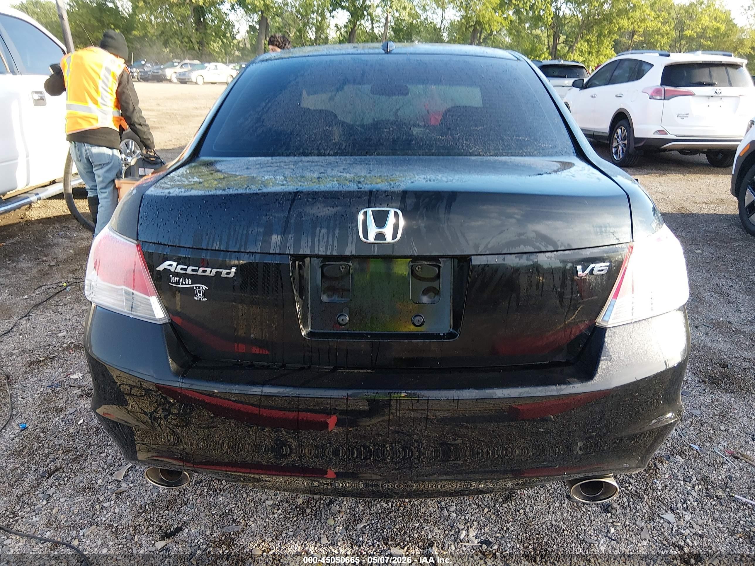 2009 Honda Accord 3.5 Ex-l Black vin: 1HGCP36839A050083