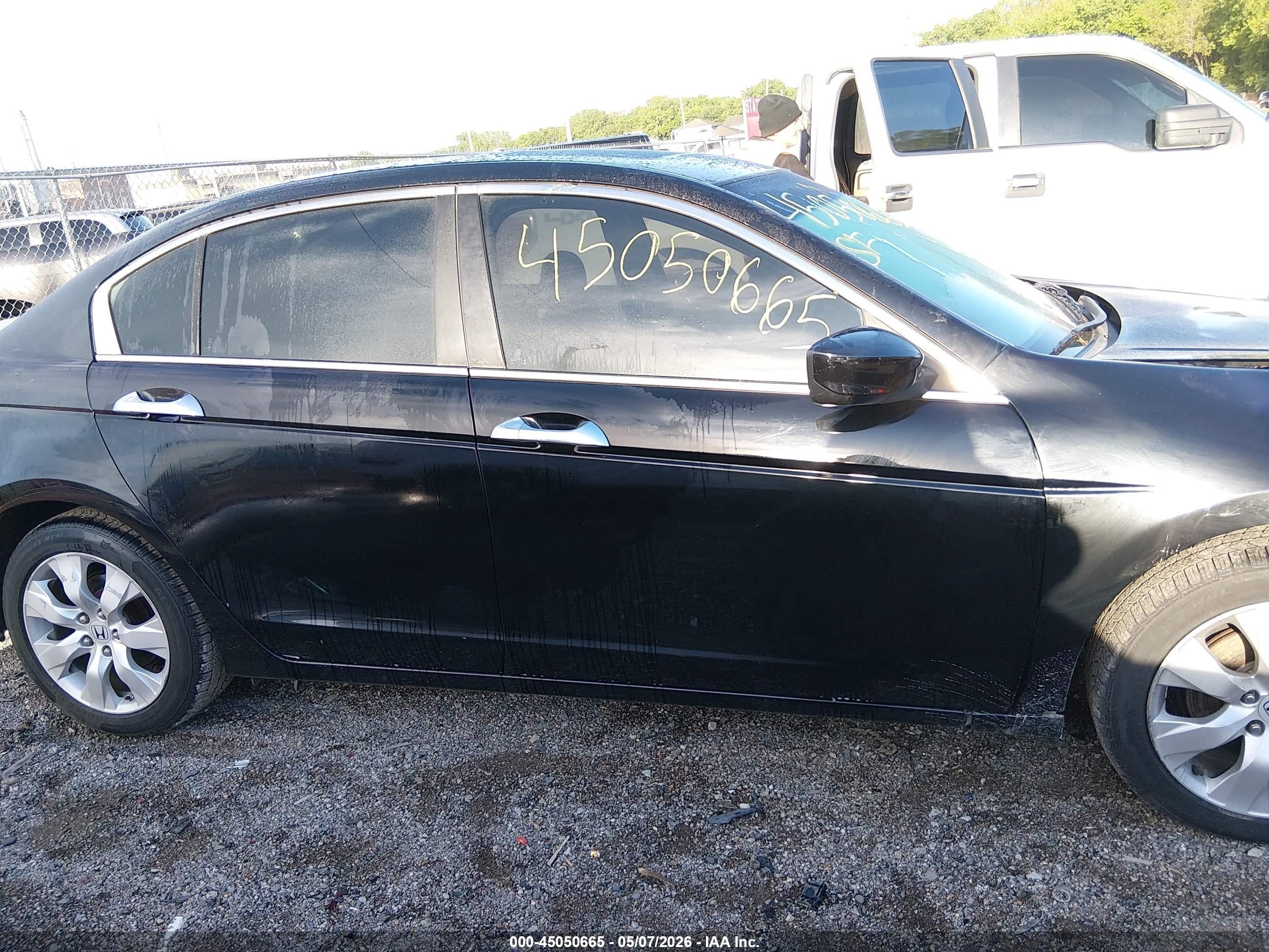 2009 Honda Accord 3.5 Ex-l Black vin: 1HGCP36839A050083