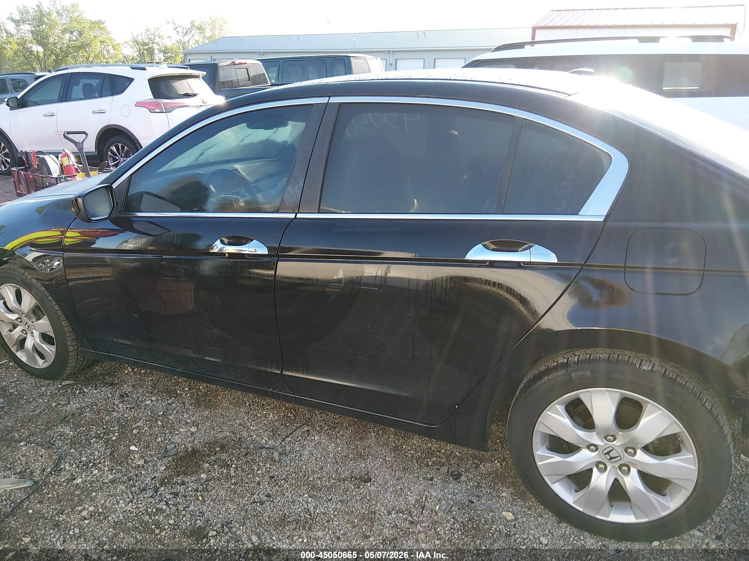 2009 Honda Accord 3.5 Ex-l Black vin: 1HGCP36839A050083