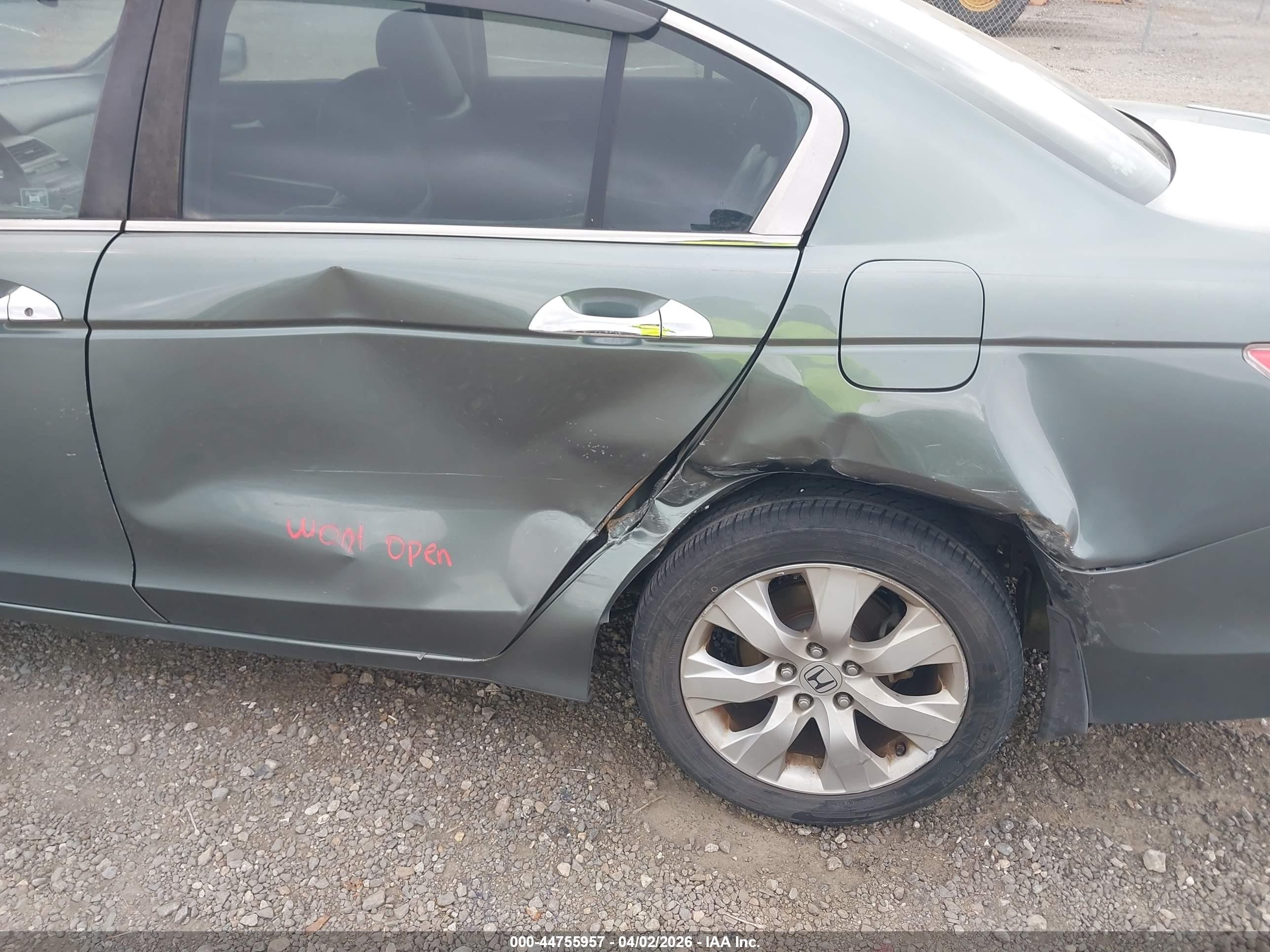 2008 Honda Accord 3.5 Ex-l Зеленый vin: 1HGCP36848A039236