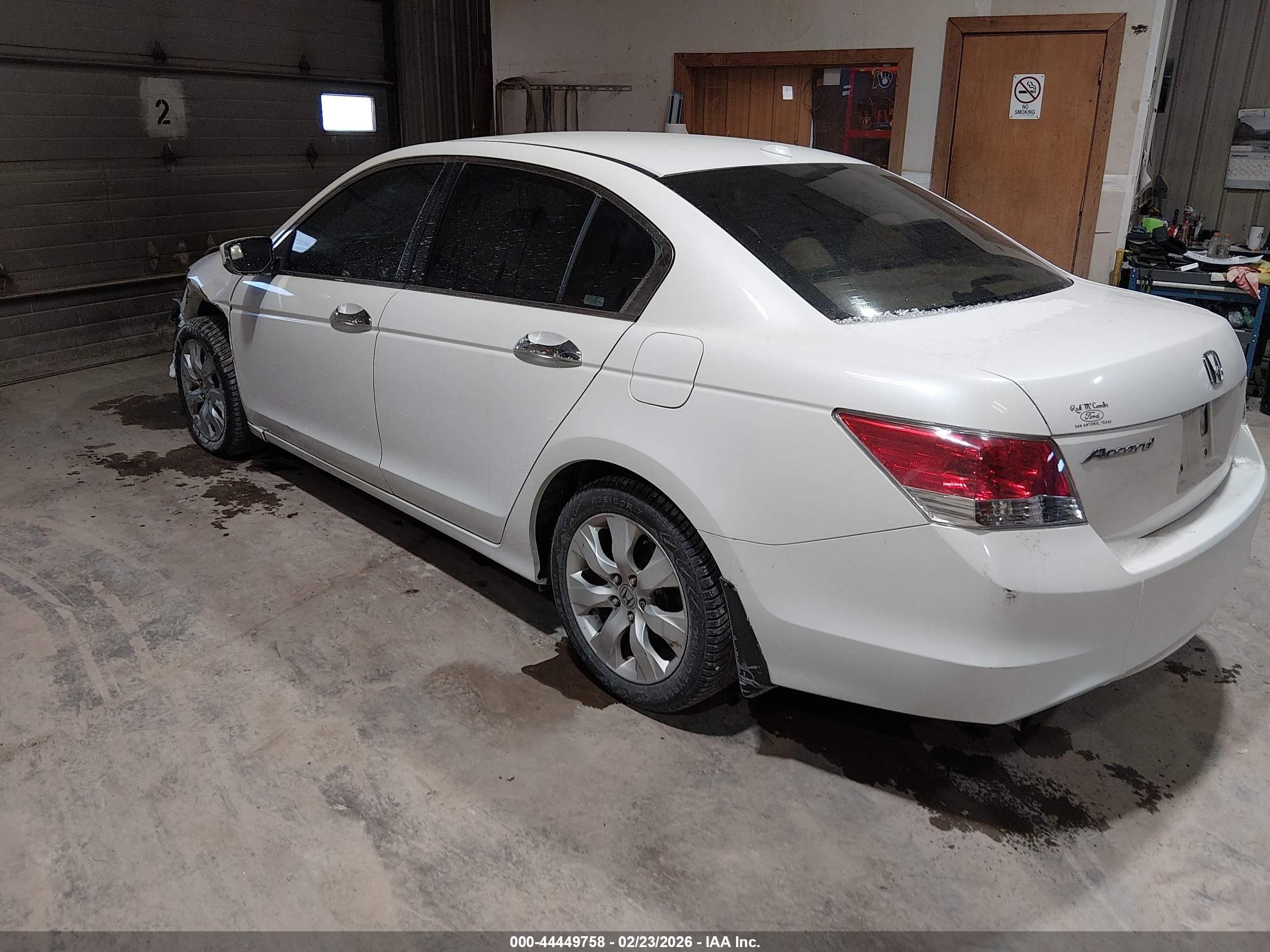 2008 Honda Accord 3.5 Ex-l White vin: 1HGCP36848A042525