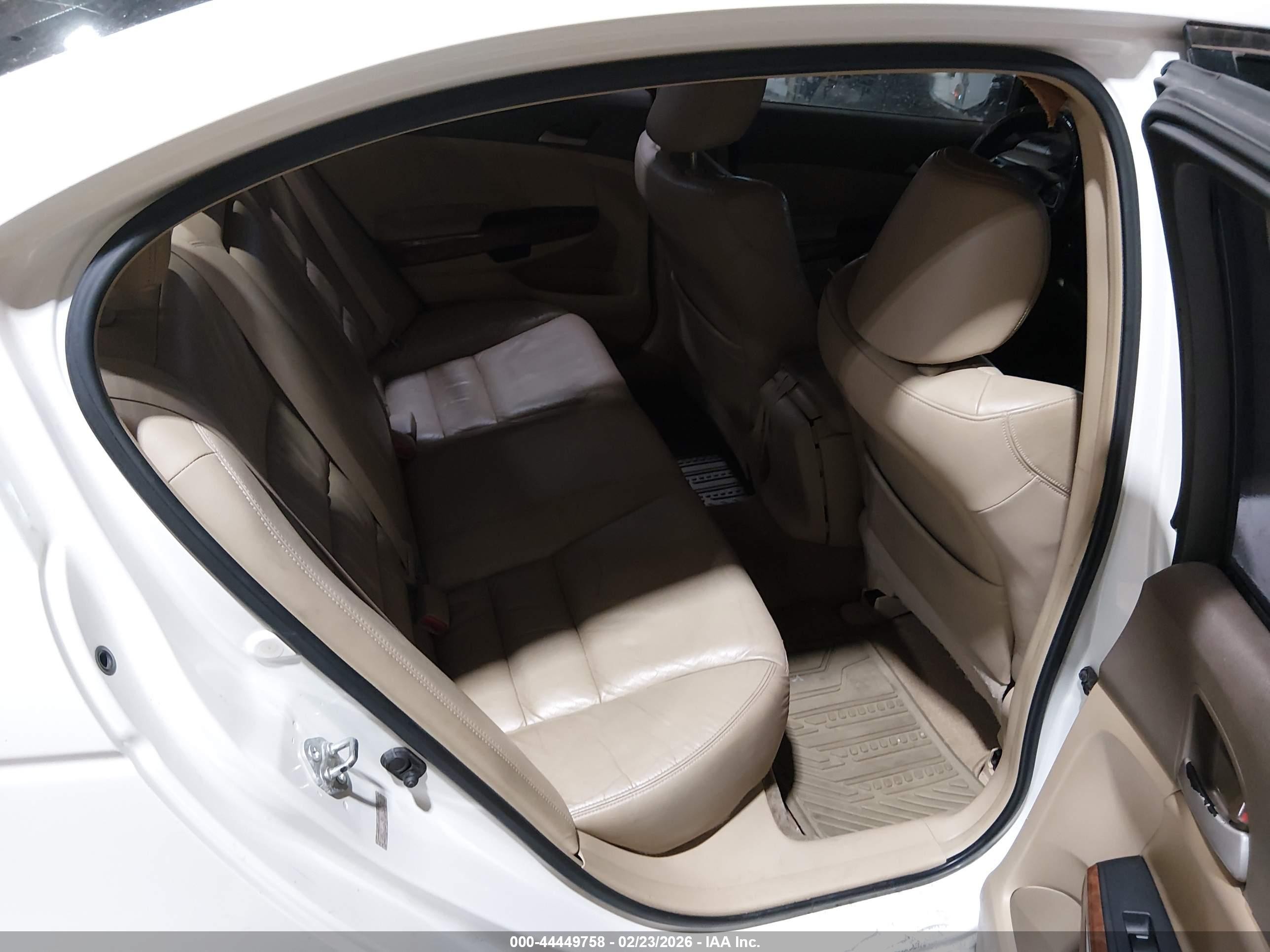 2008 Honda Accord 3.5 Ex-l White vin: 1HGCP36848A042525
