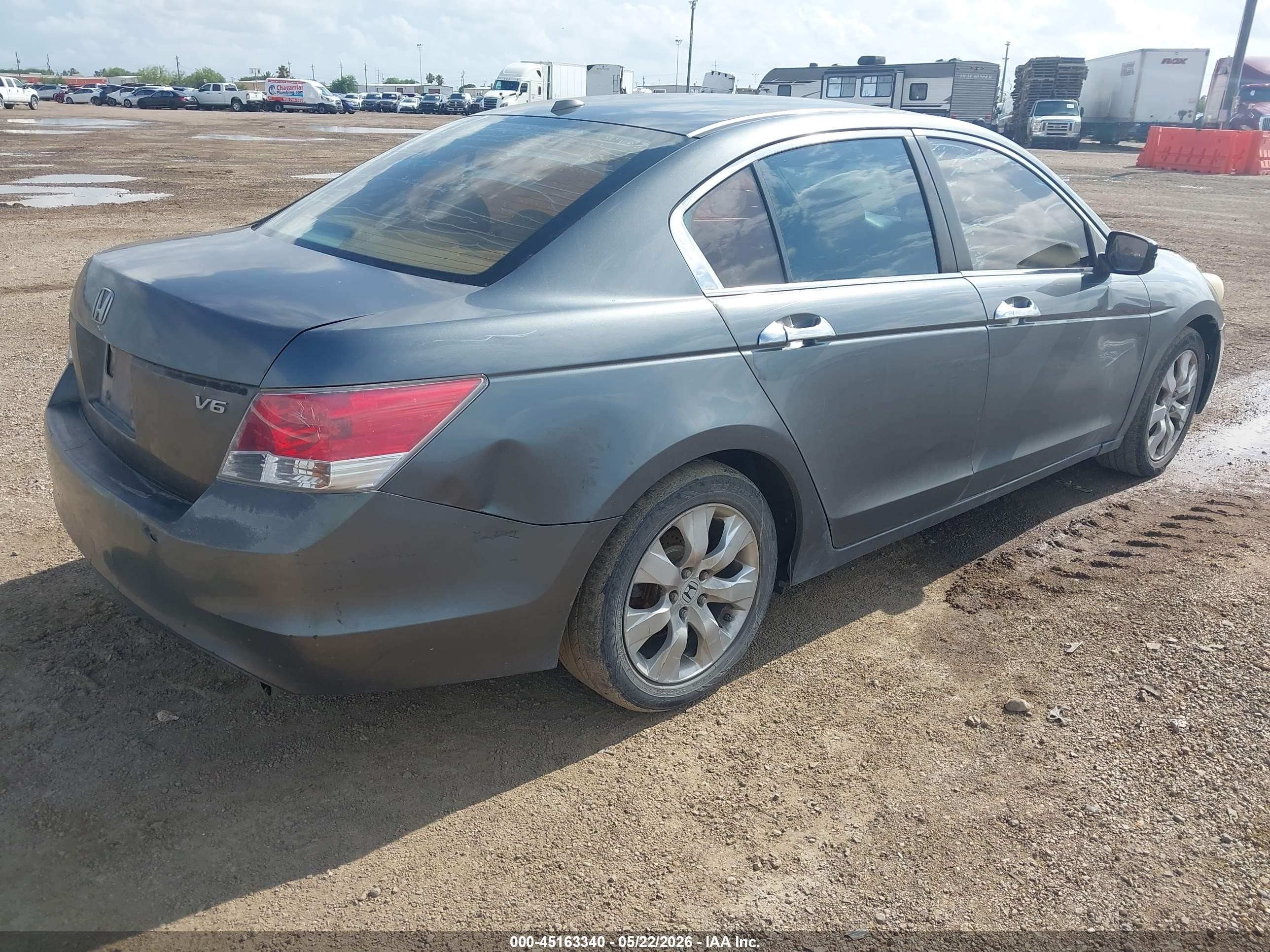 2008 Honda Accord 3.5 Ex-l Gray vin: 1HGCP36848A045649