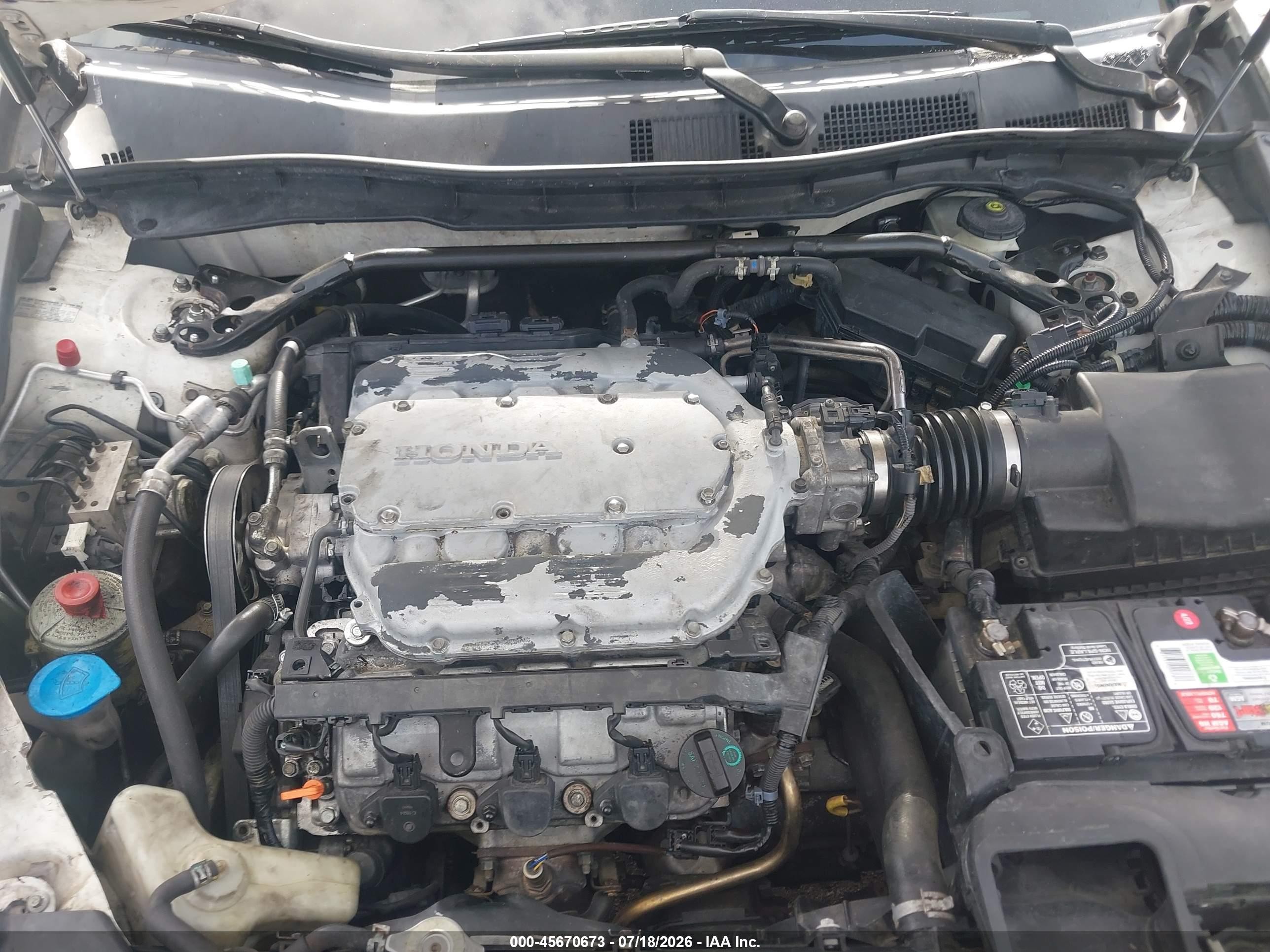2008 Honda Accord 3.5 Ex-l White vin: 1HGCP36848A057610