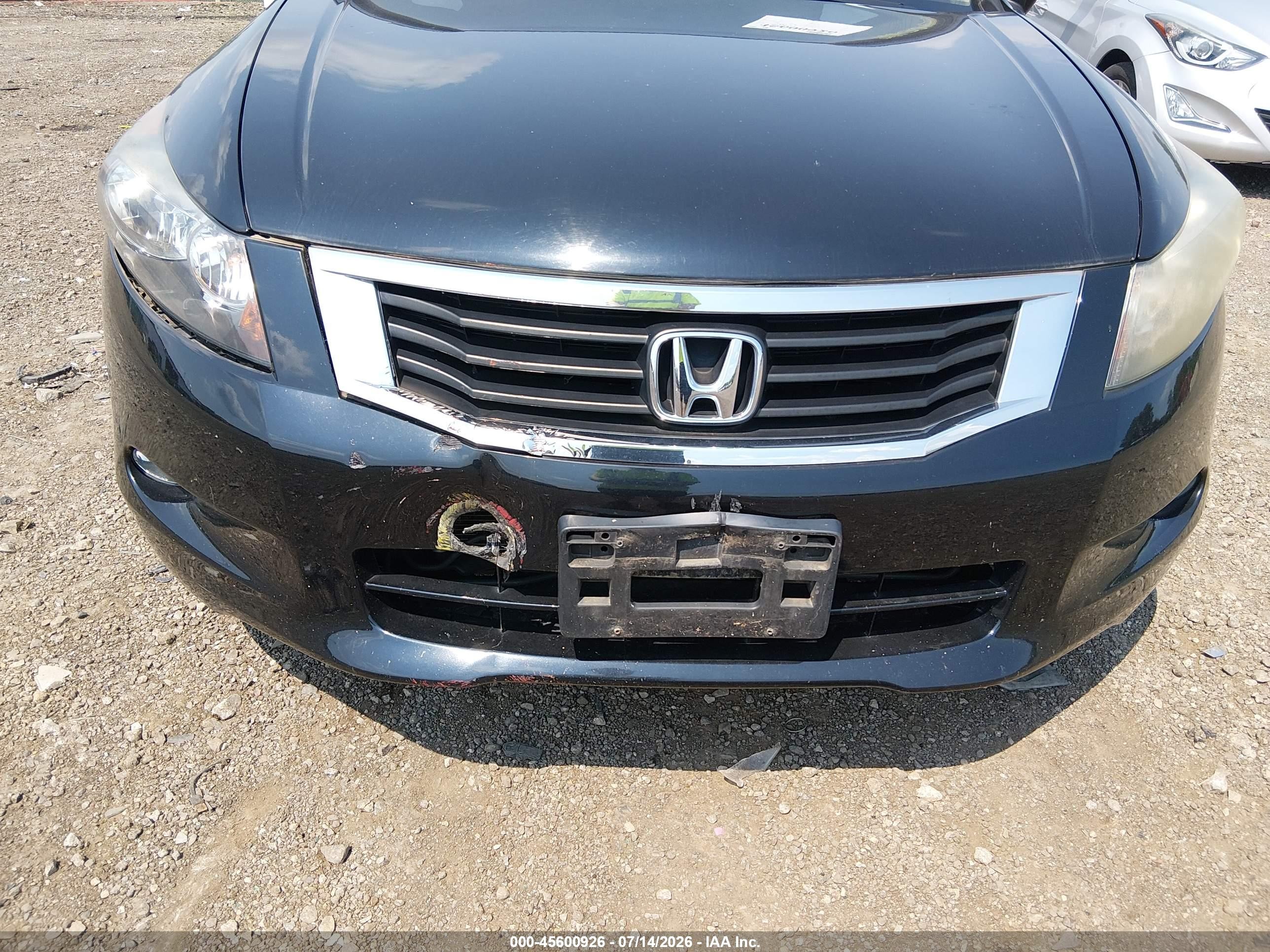 2008 Honda Accord 3.5 Ex-l Black vin: 1HGCP36848A059745