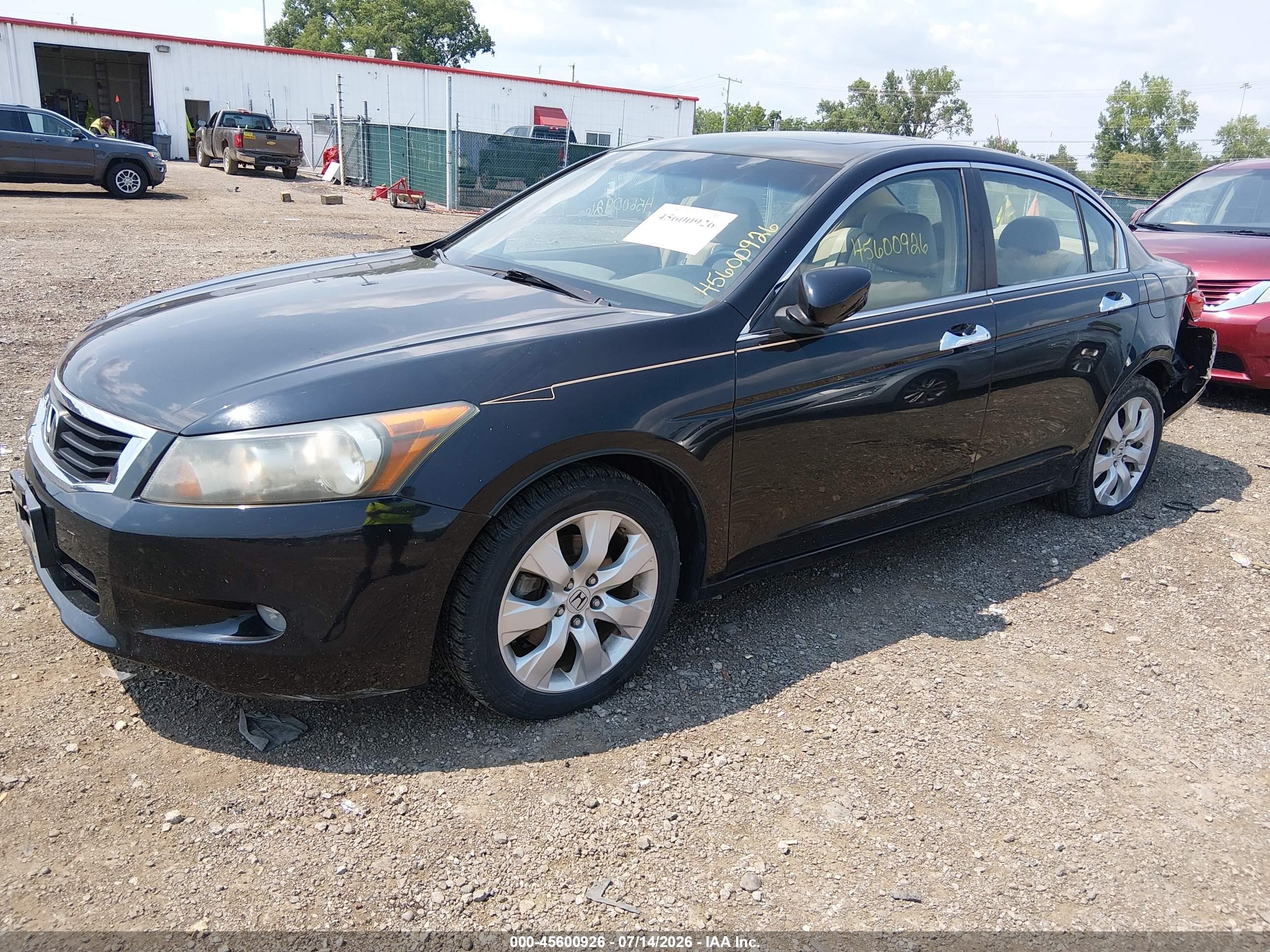 2008 Honda Accord 3.5 Ex-l Black vin: 1HGCP36848A059745