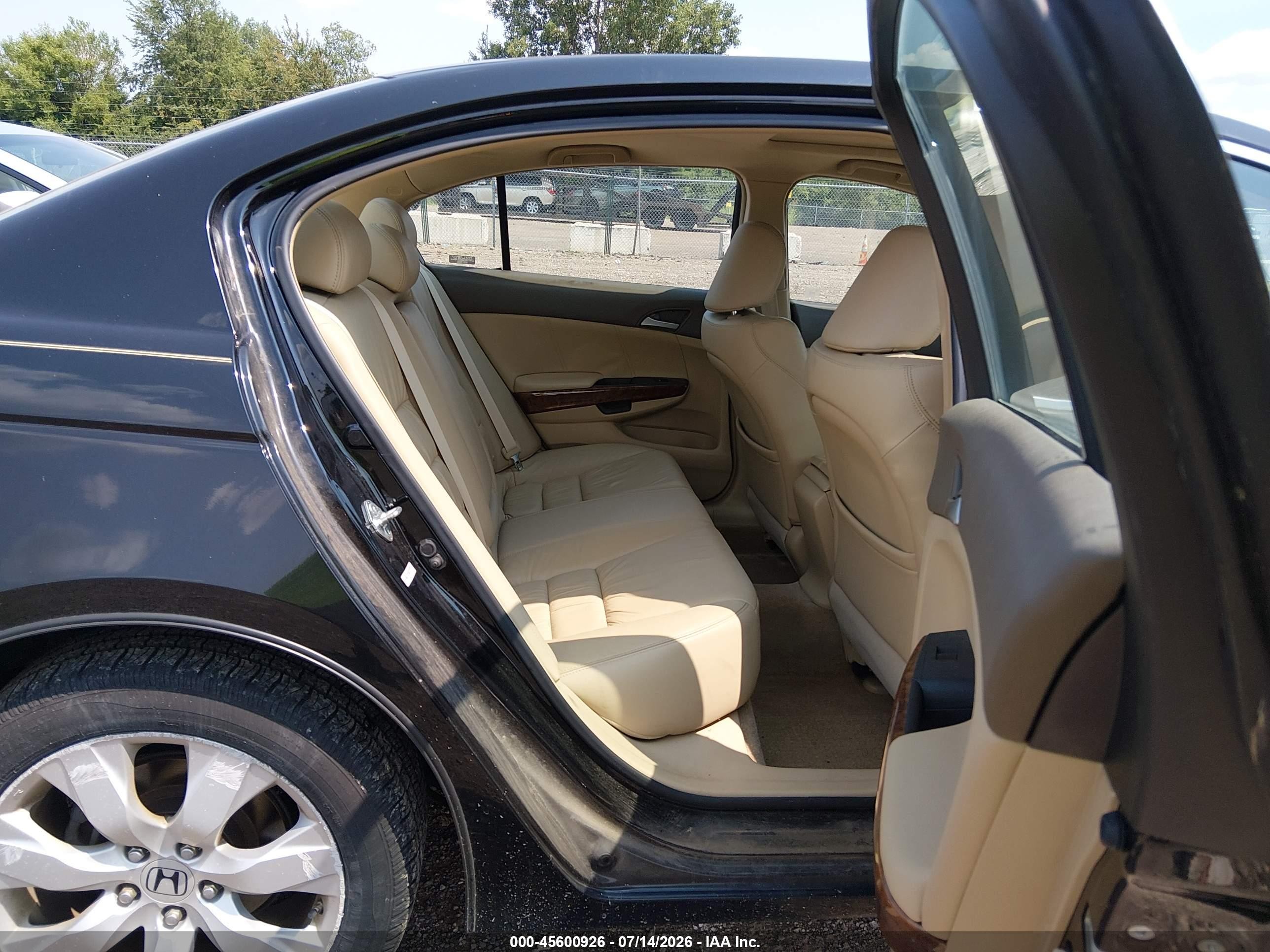 2008 Honda Accord 3.5 Ex-l Black vin: 1HGCP36848A059745