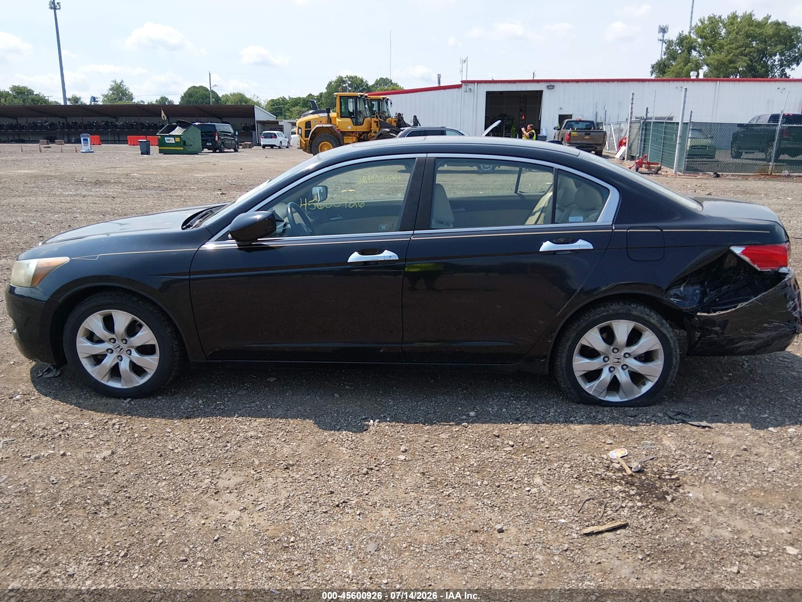 2008 Honda Accord 3.5 Ex-l Black vin: 1HGCP36848A059745
