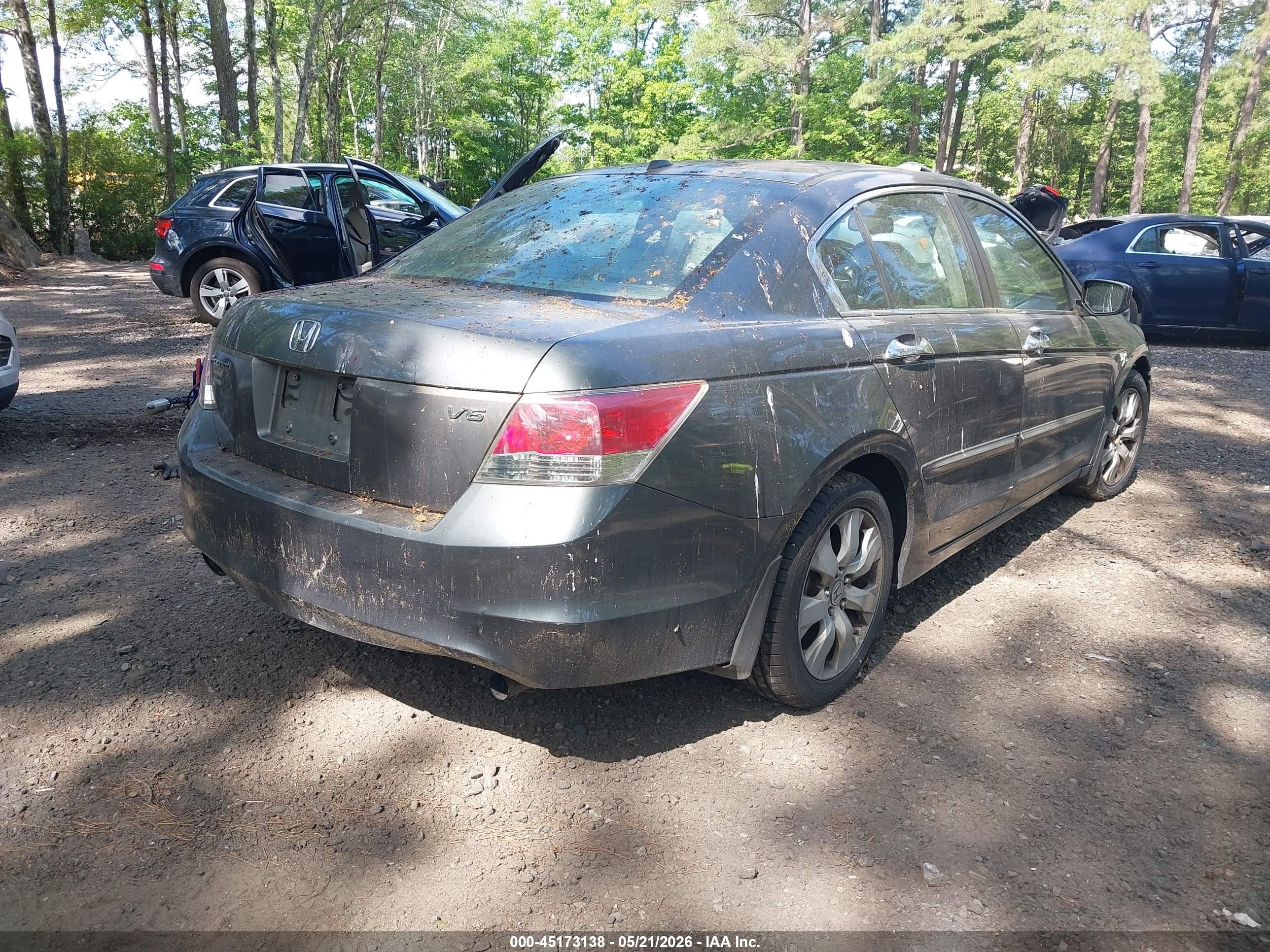 2008 Honda Accord 3.5 Ex-l Gray vin: 1HGCP36848A064220