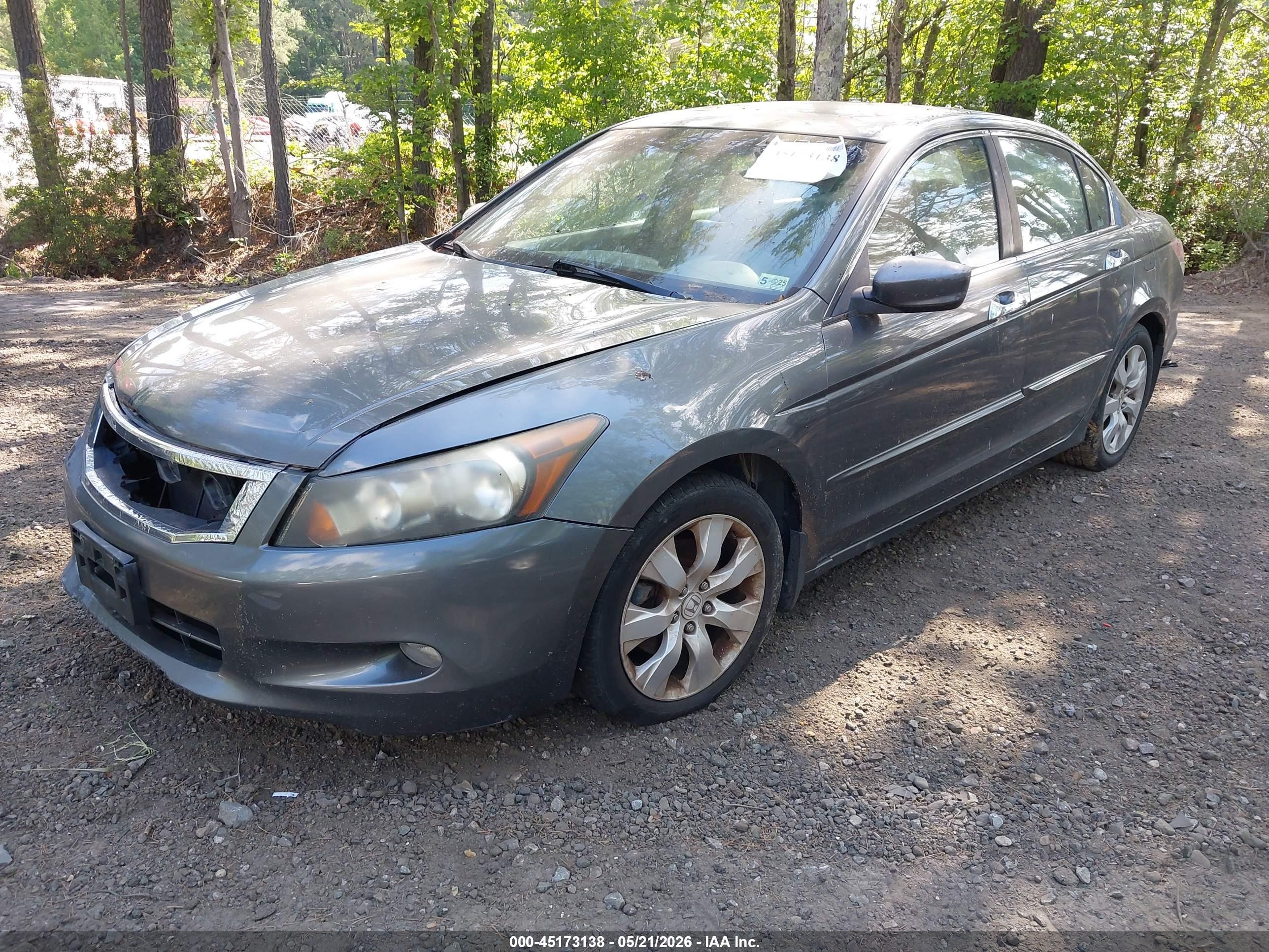 2008 Honda Accord 3.5 Ex-l Gray vin: 1HGCP36848A064220