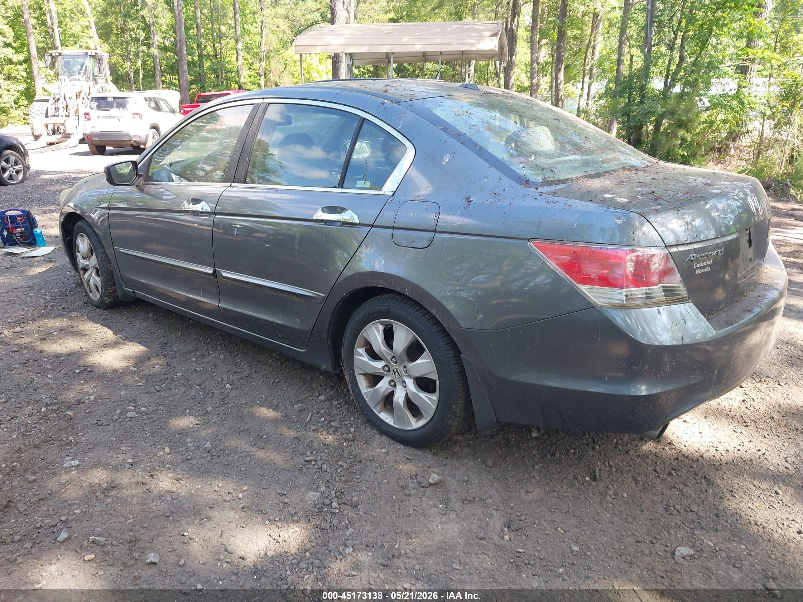 2008 Honda Accord 3.5 Ex-l Gray vin: 1HGCP36848A064220