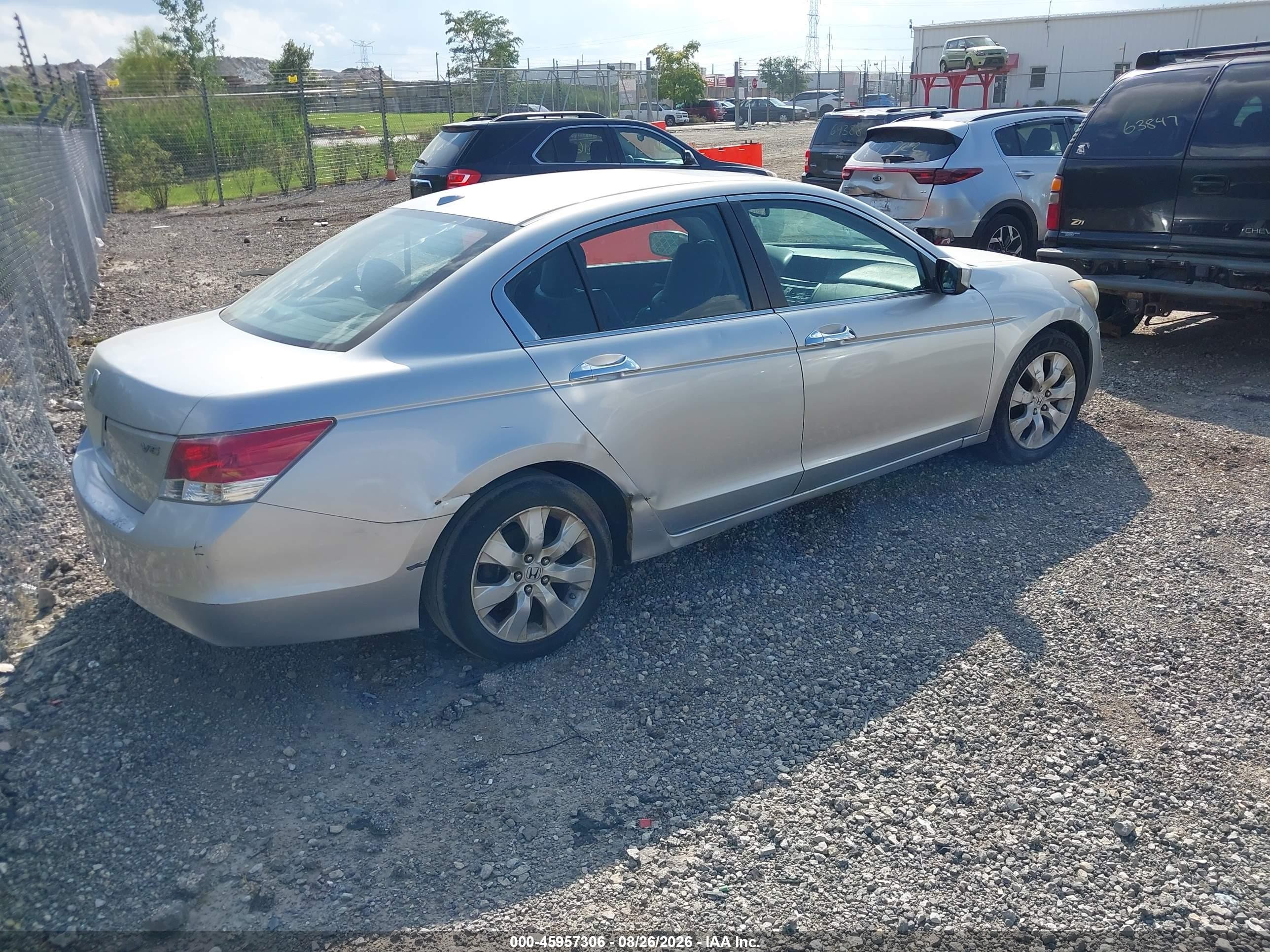 2008 Honda Accord 3.5 Ex-l Silver vin: 1HGCP36848A064282