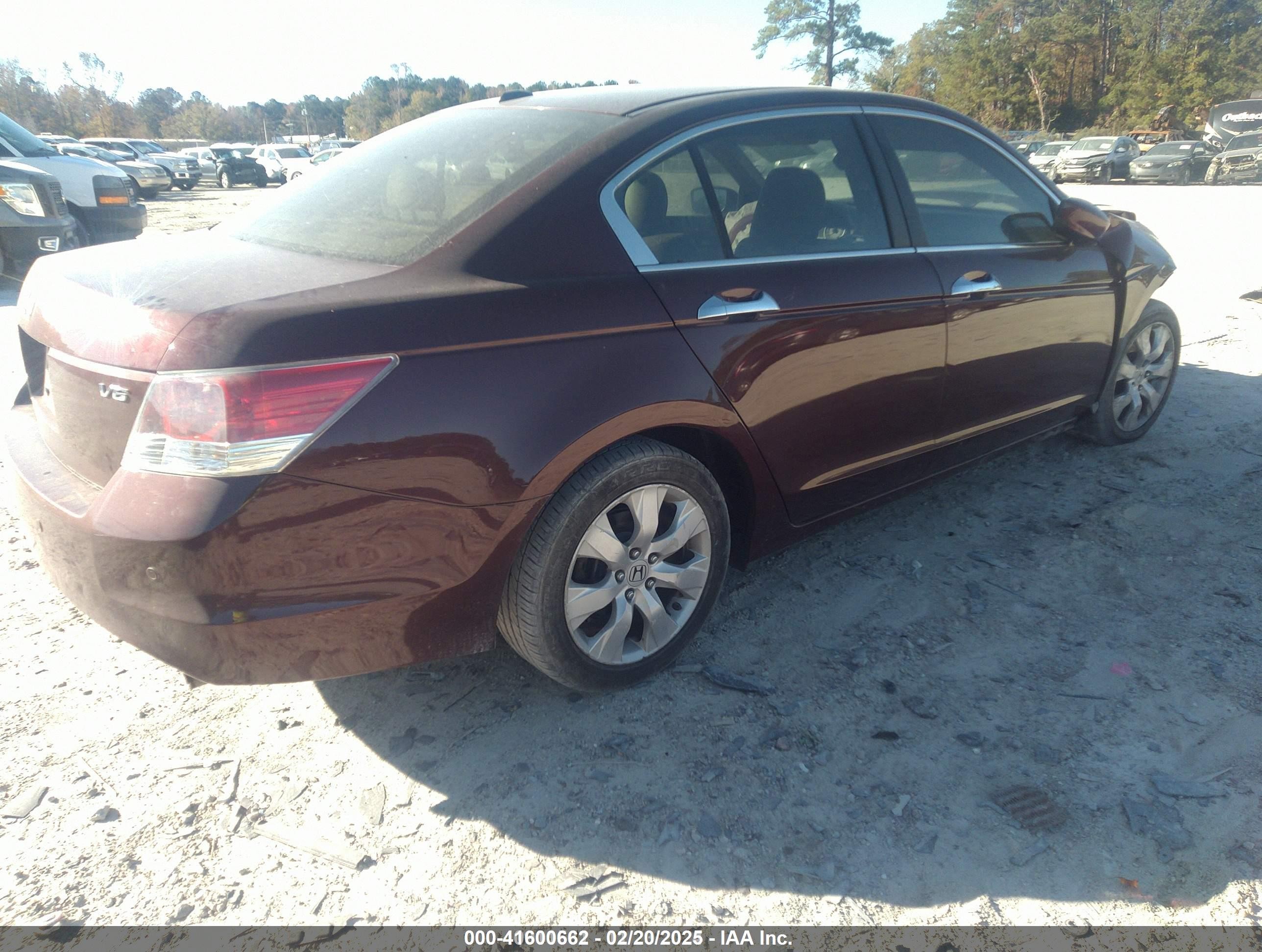 2008 Honda Accord 3.5 Ex-l Burgundy vin: 1HGCP36848A067666
