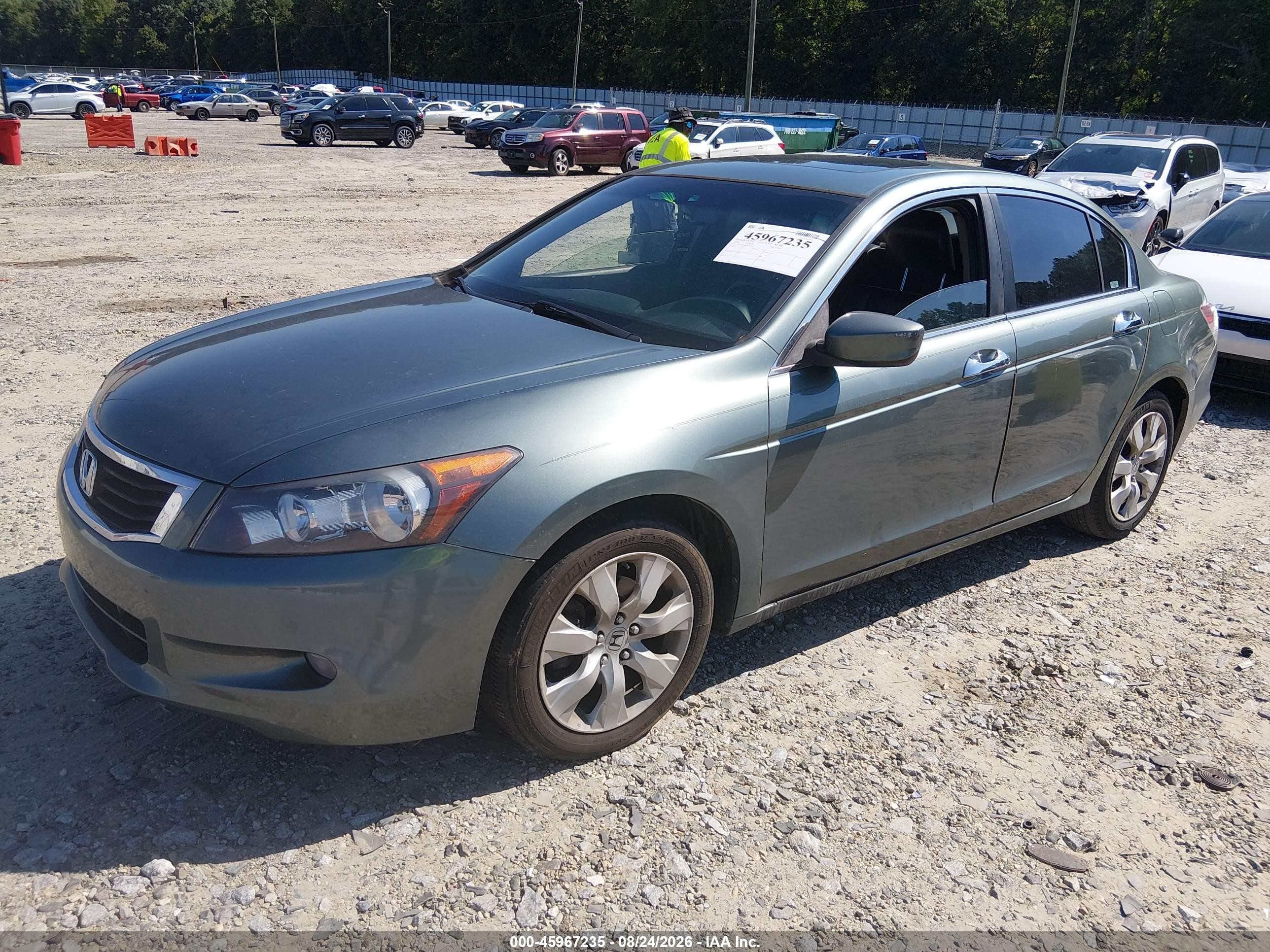 2008 Honda Accord 3.5 Ex-l Зеленый vin: 1HGCP36848A068154
