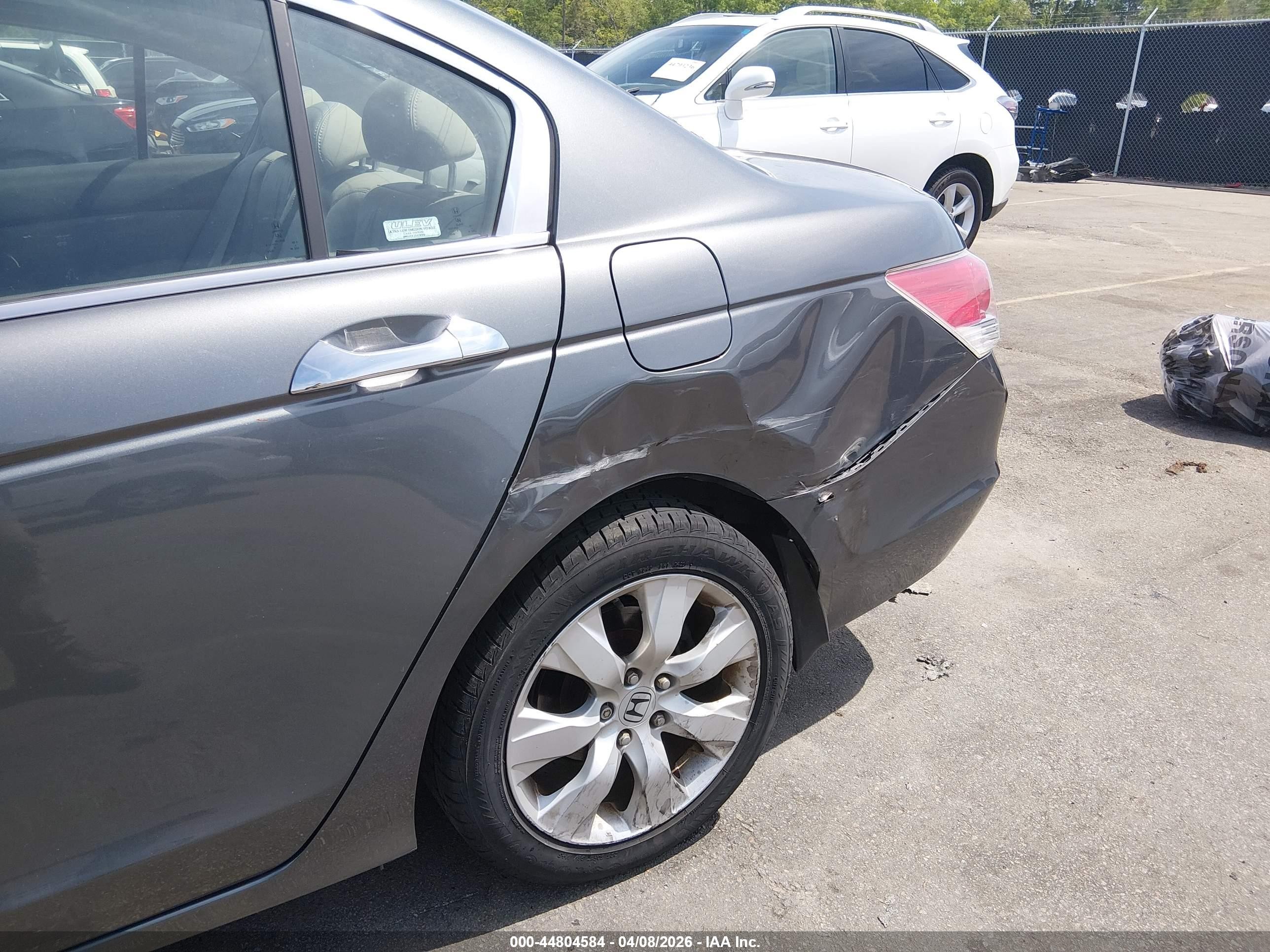 2008 Honda Accord 3.5 Ex-l Gray vin: 1HGCP36848A071670