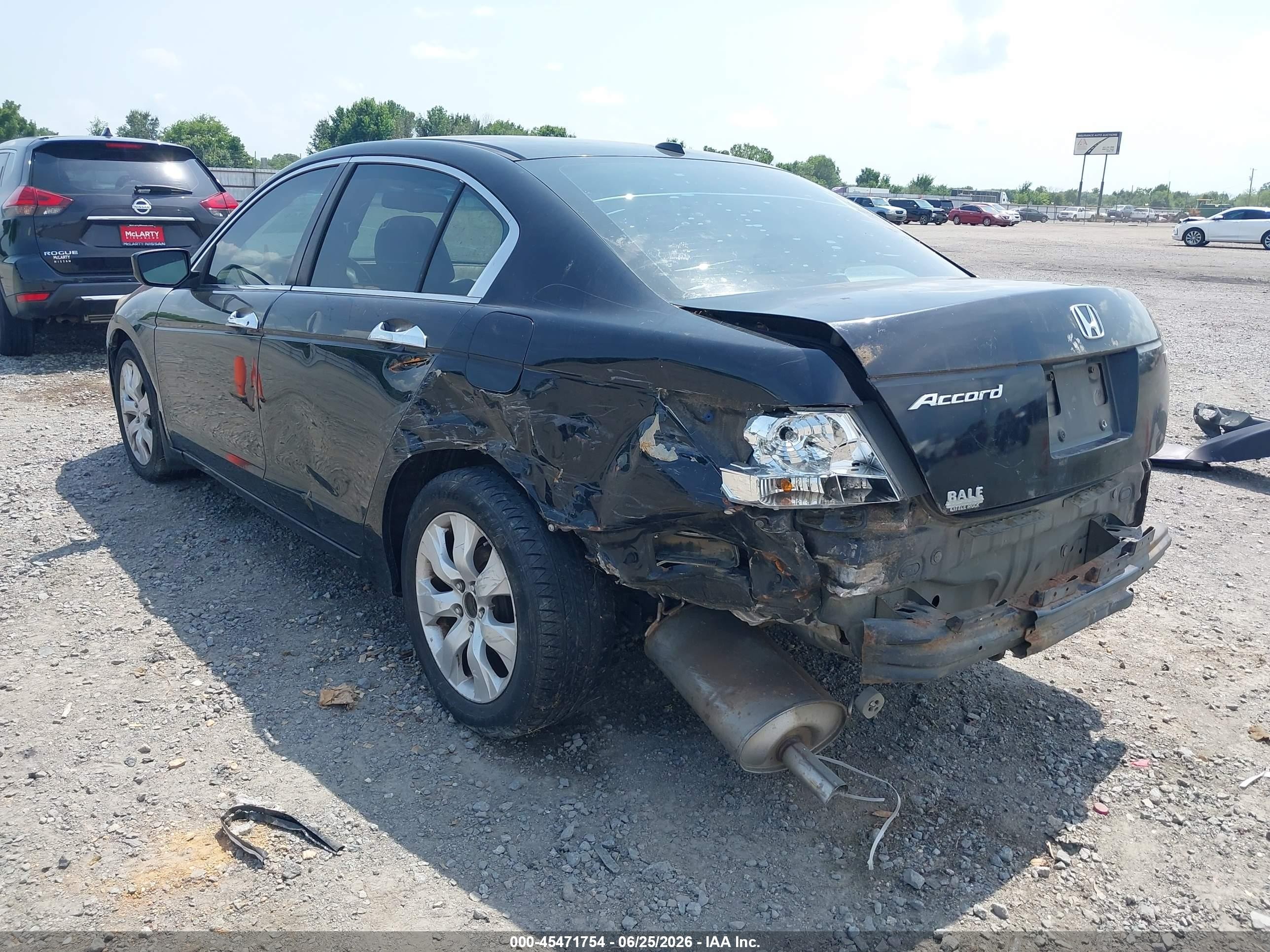 2008 Honda Accord 3.5 Ex-l Black vin: 1HGCP36848A082782