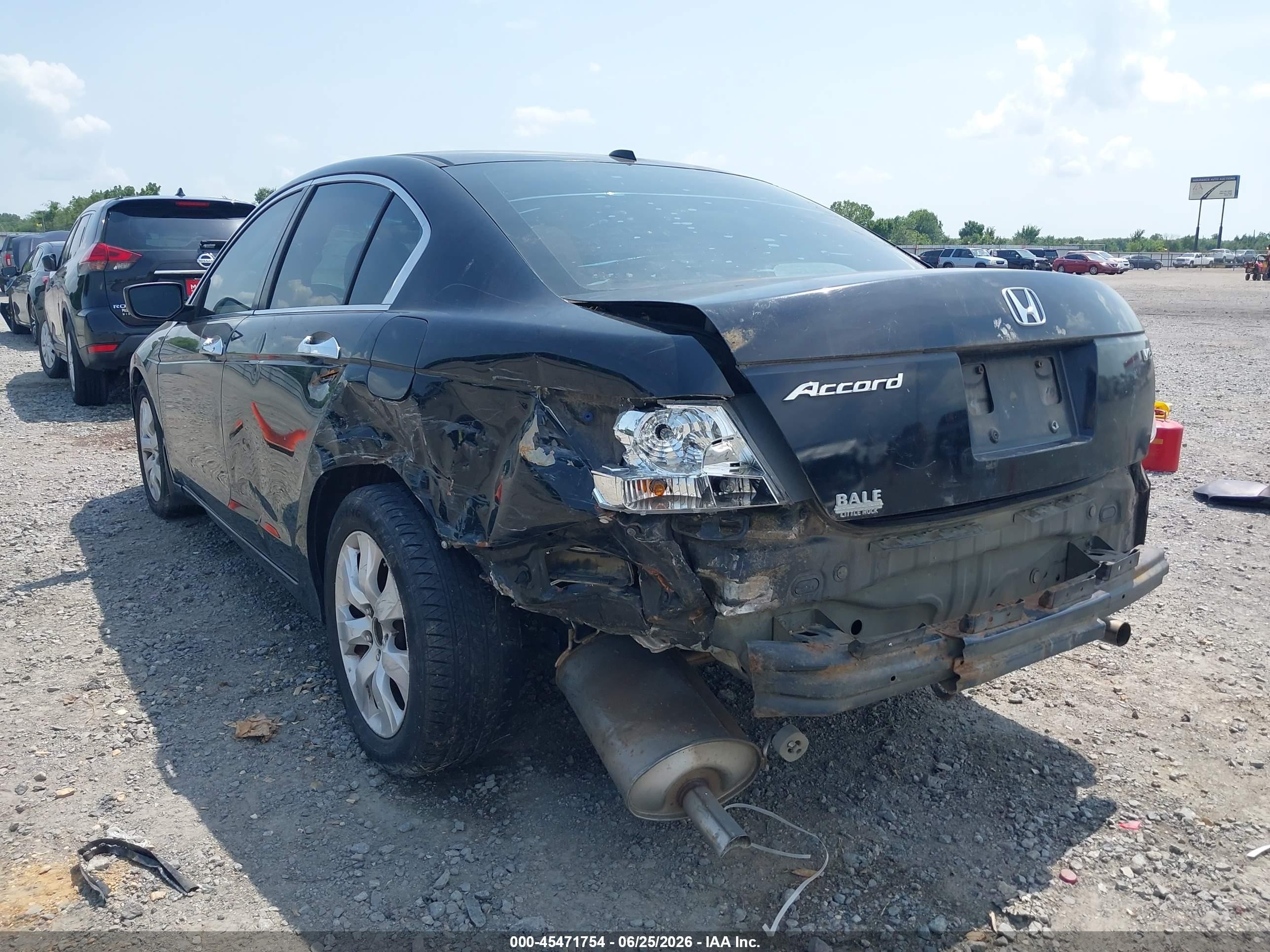2008 Honda Accord 3.5 Ex-l Black vin: 1HGCP36848A082782