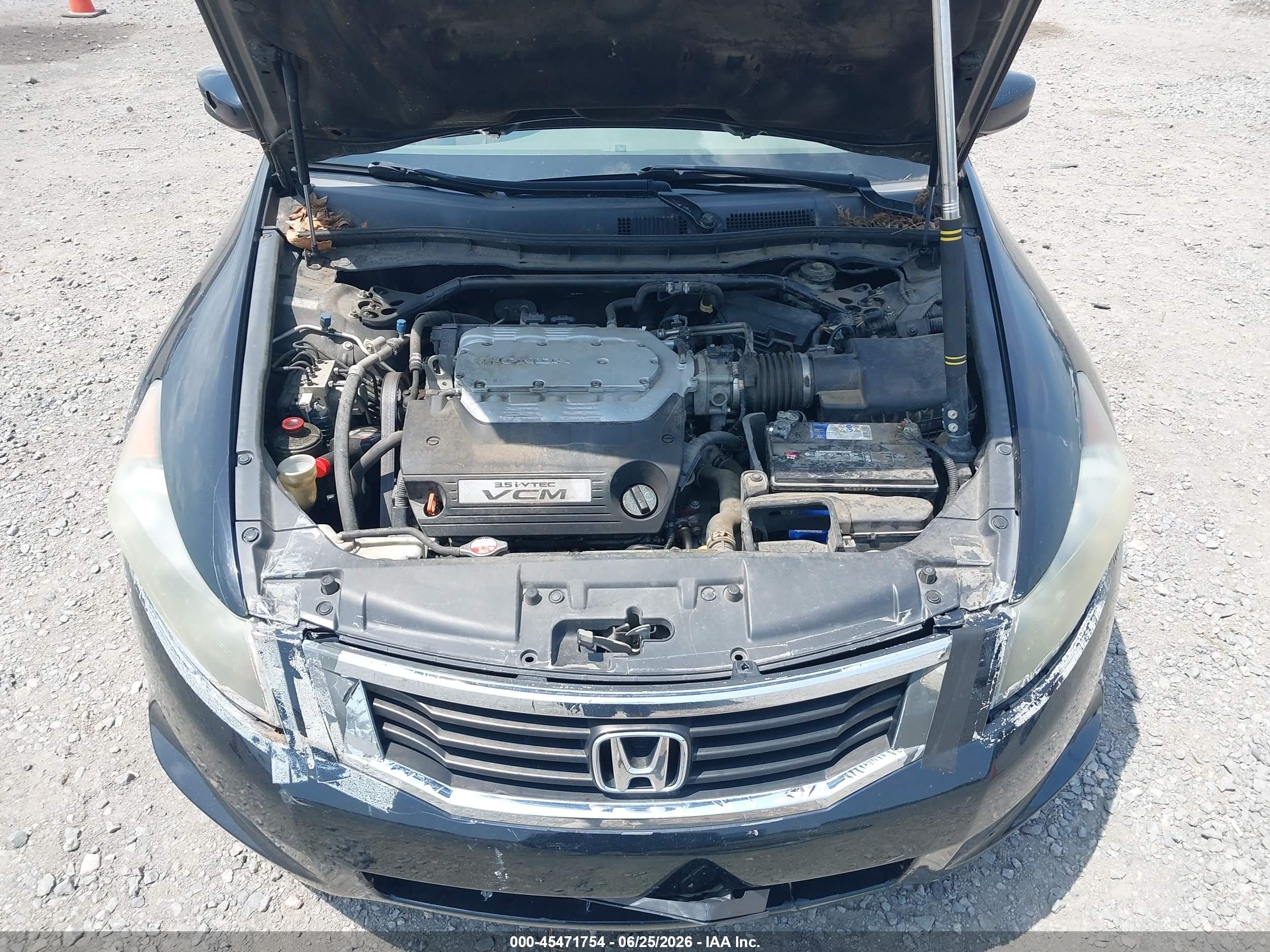 2008 Honda Accord 3.5 Ex-l Black vin: 1HGCP36848A082782