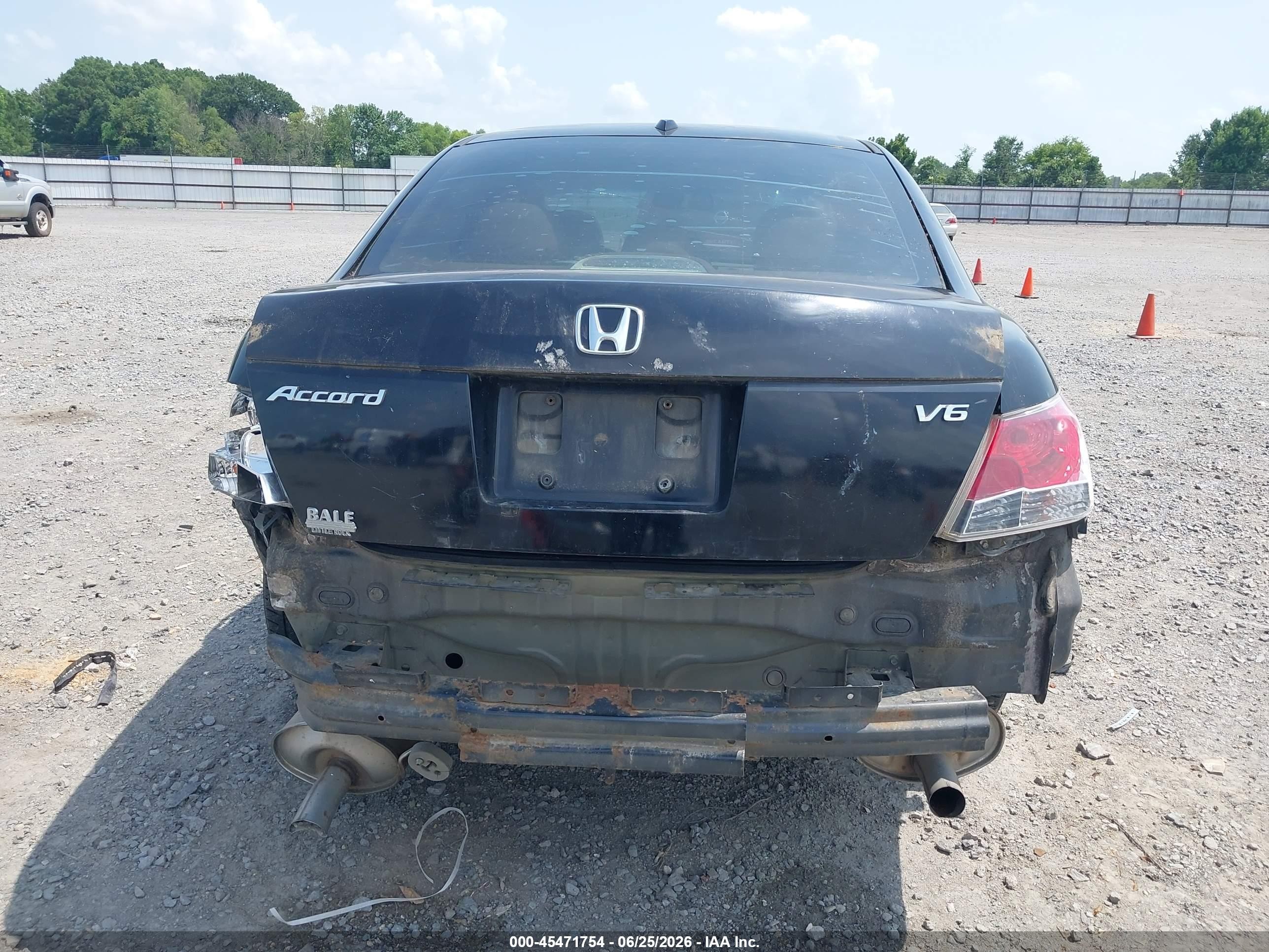 2008 Honda Accord 3.5 Ex-l Black vin: 1HGCP36848A082782