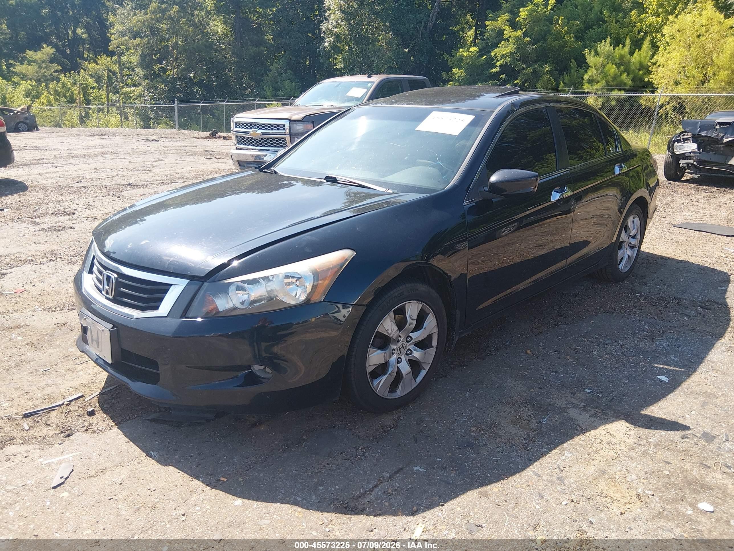2008 Honda Accord 3.5 Ex-l Black vin: 1HGCP36848A087075