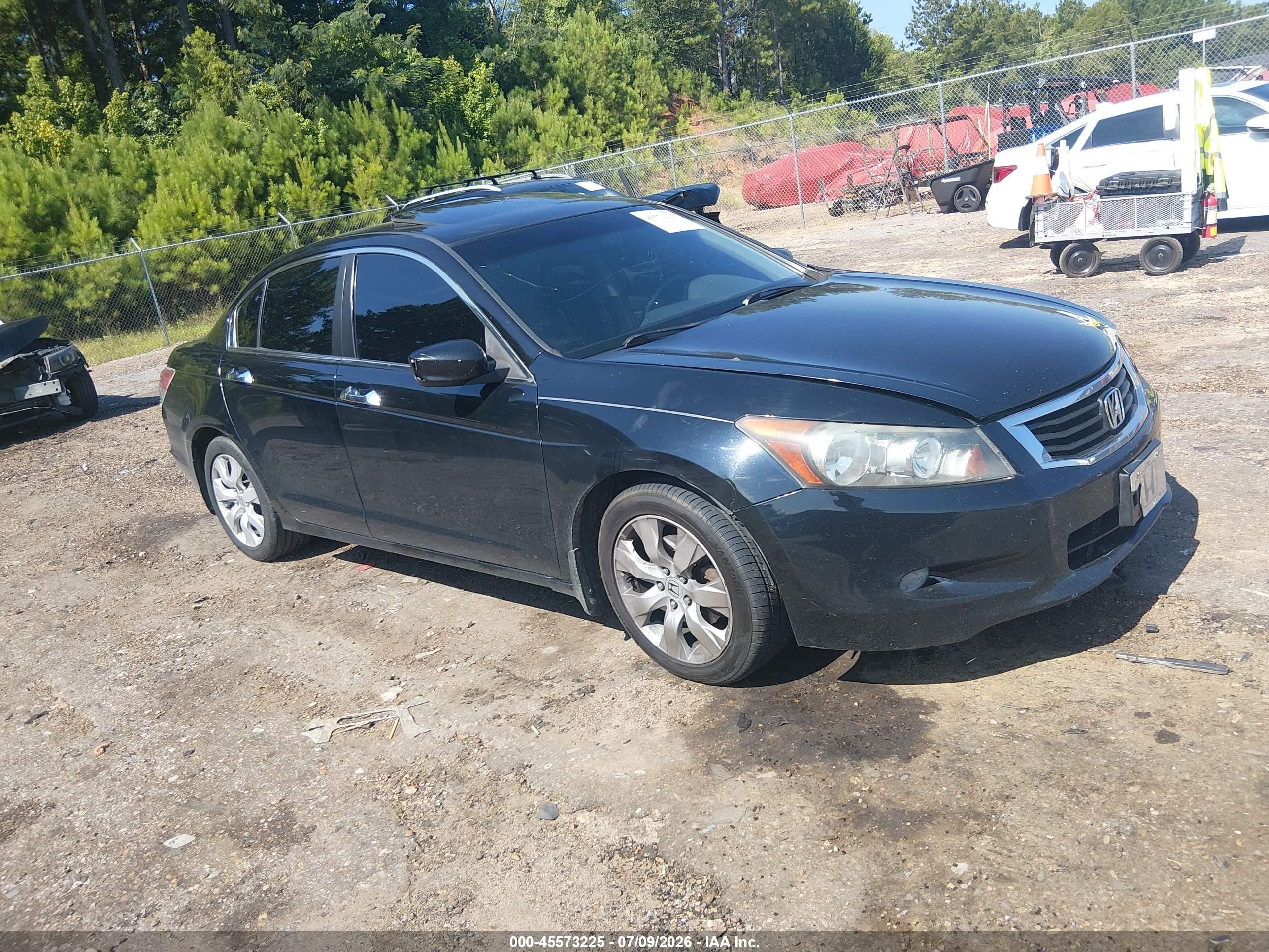2008 Honda Accord 3.5 Ex-l Black vin: 1HGCP36848A087075