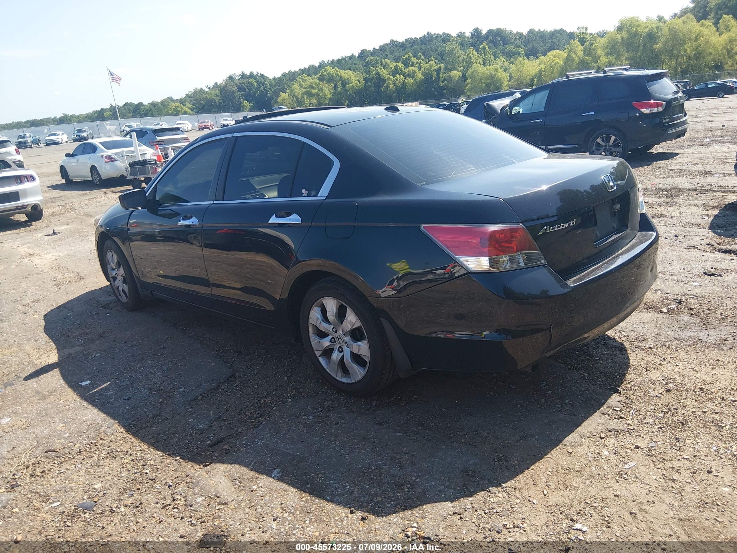 2008 Honda Accord 3.5 Ex-l Black vin: 1HGCP36848A087075