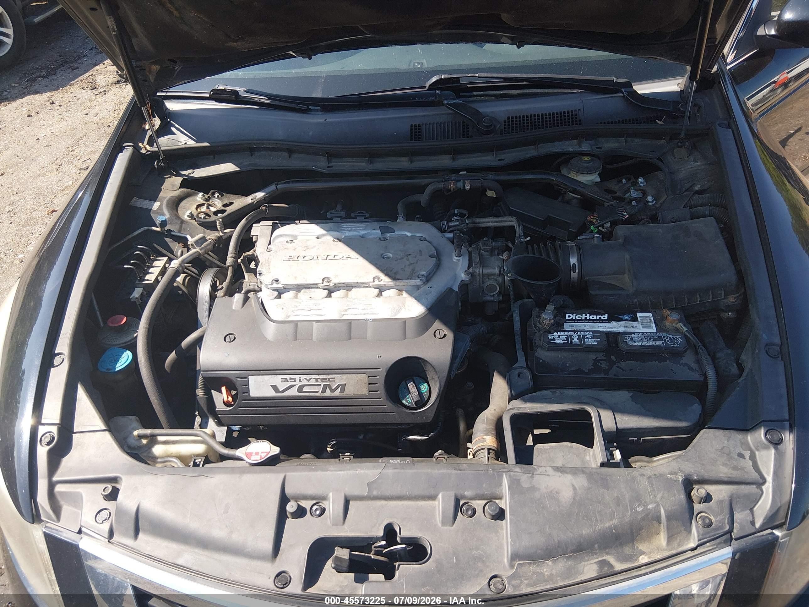 2008 Honda Accord 3.5 Ex-l Black vin: 1HGCP36848A087075