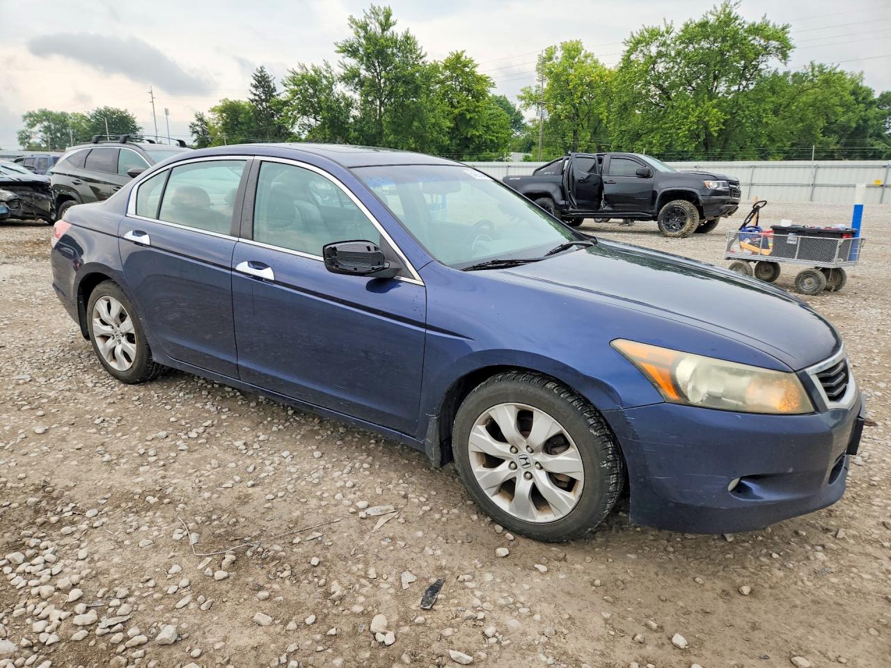 2008 Honda Accord Exl Blue vin: 1HGCP36848A088095