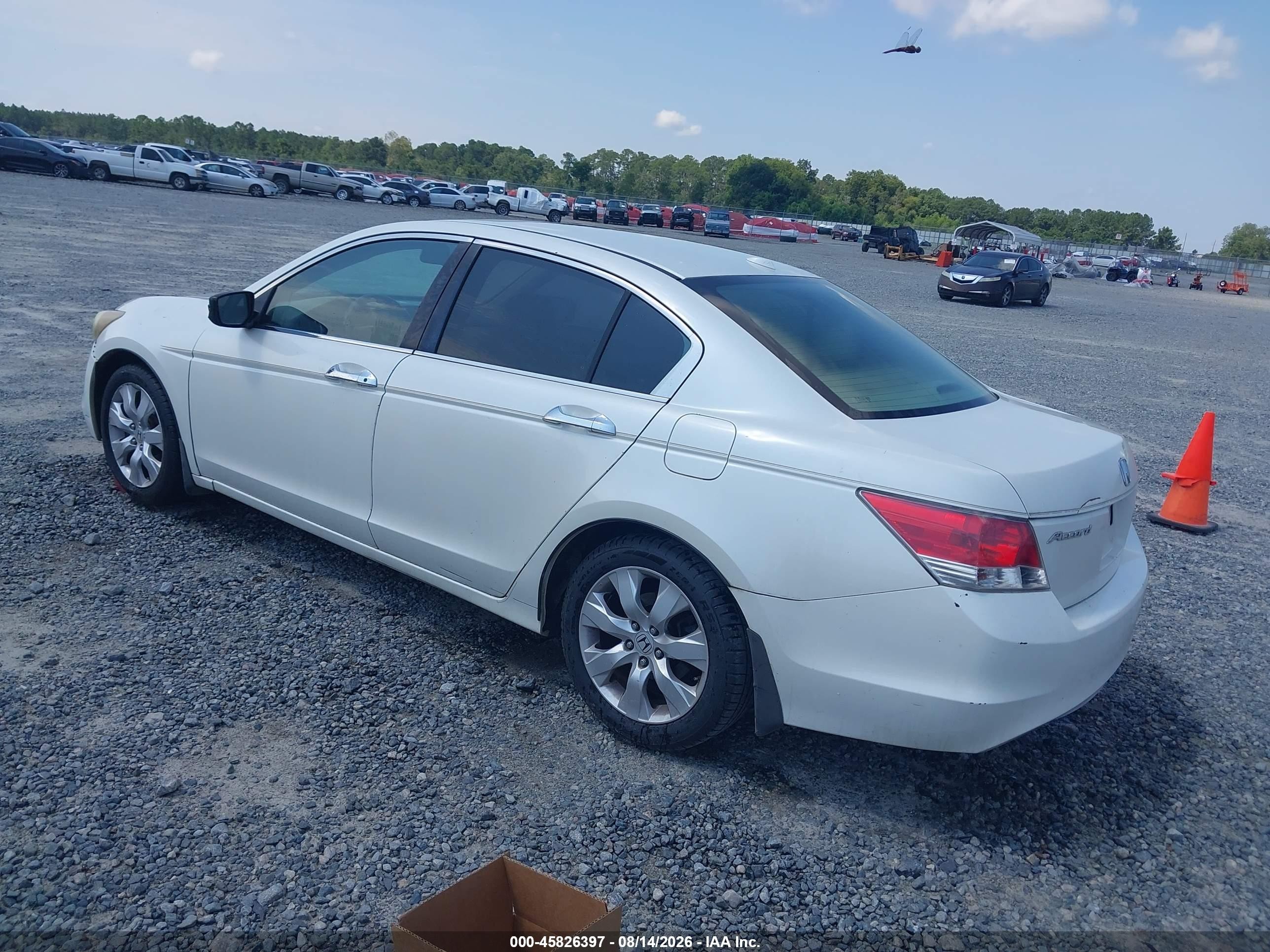 2009 Honda Accord 3.5 Ex-l White vin: 1HGCP36849A008571
