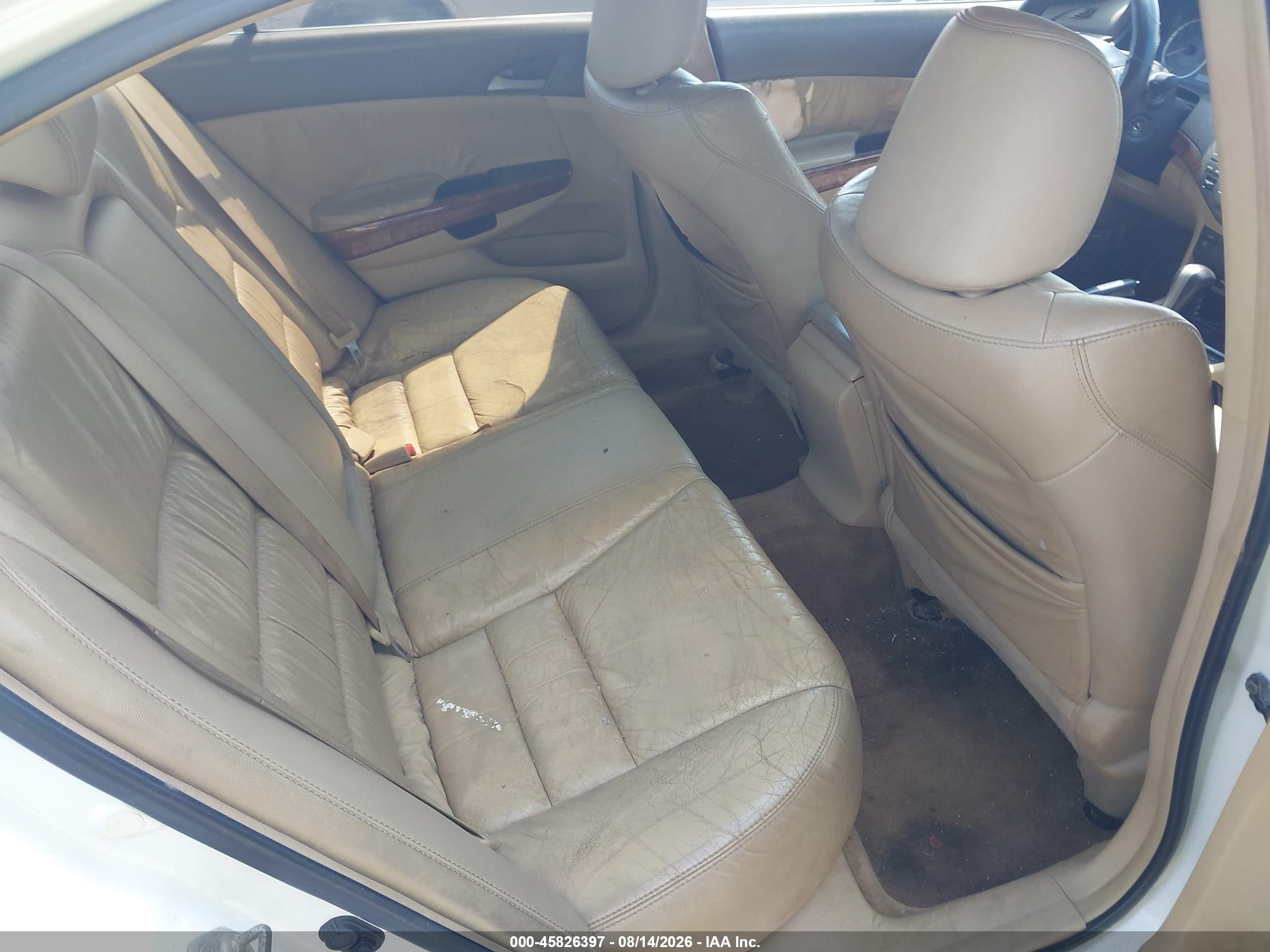 2009 Honda Accord 3.5 Ex-l White vin: 1HGCP36849A008571
