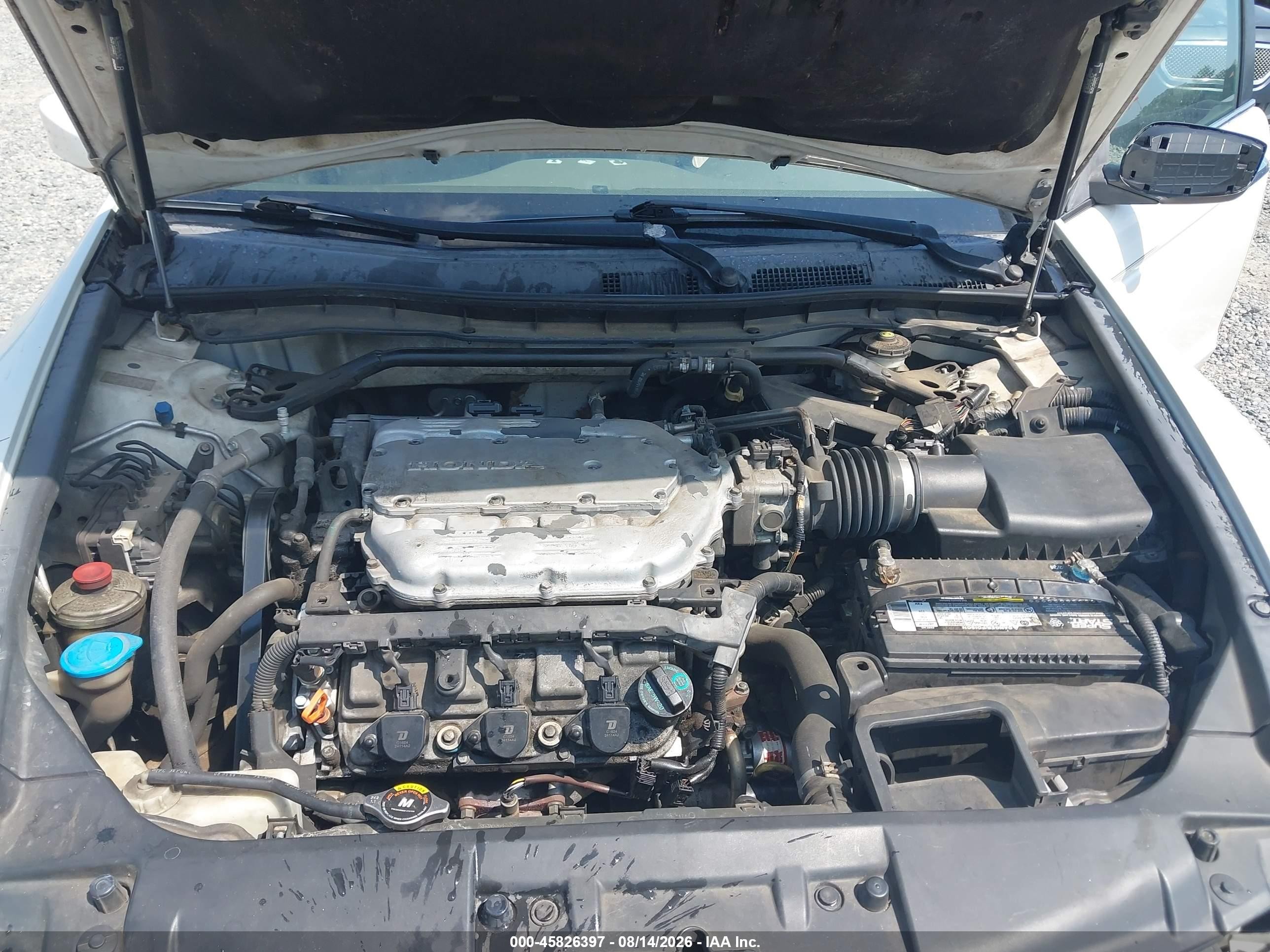 2009 Honda Accord 3.5 Ex-l White vin: 1HGCP36849A008571