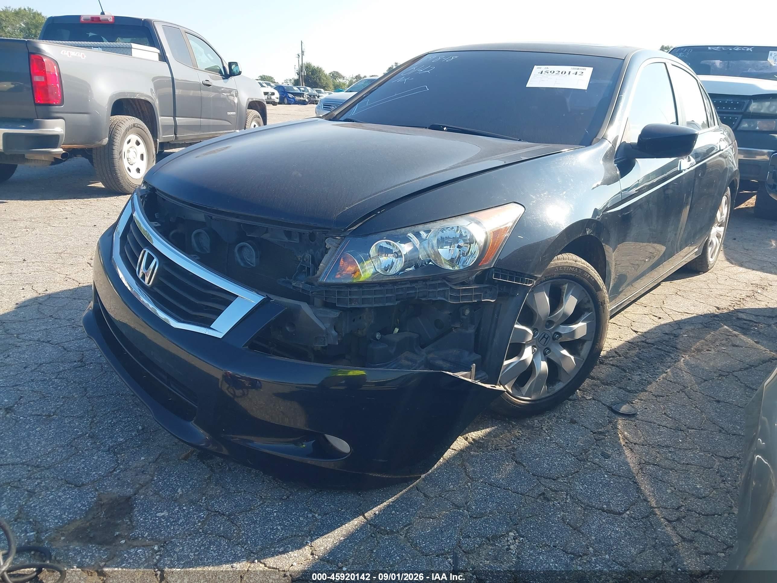 2009 Honda Accord 3.5 Ex-l Black vin: 1HGCP36849A011308