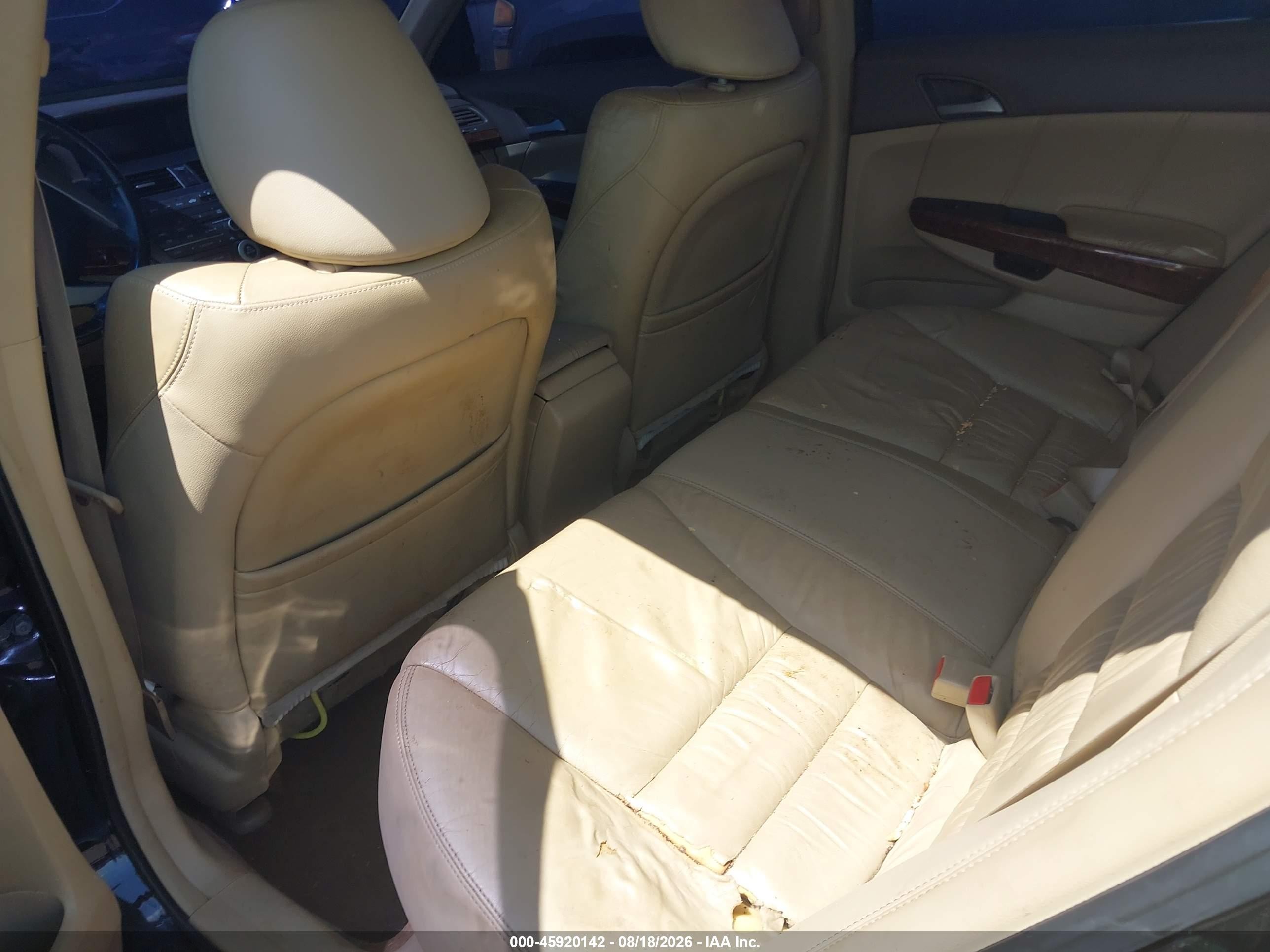 2009 Honda Accord 3.5 Ex-l Black vin: 1HGCP36849A011308