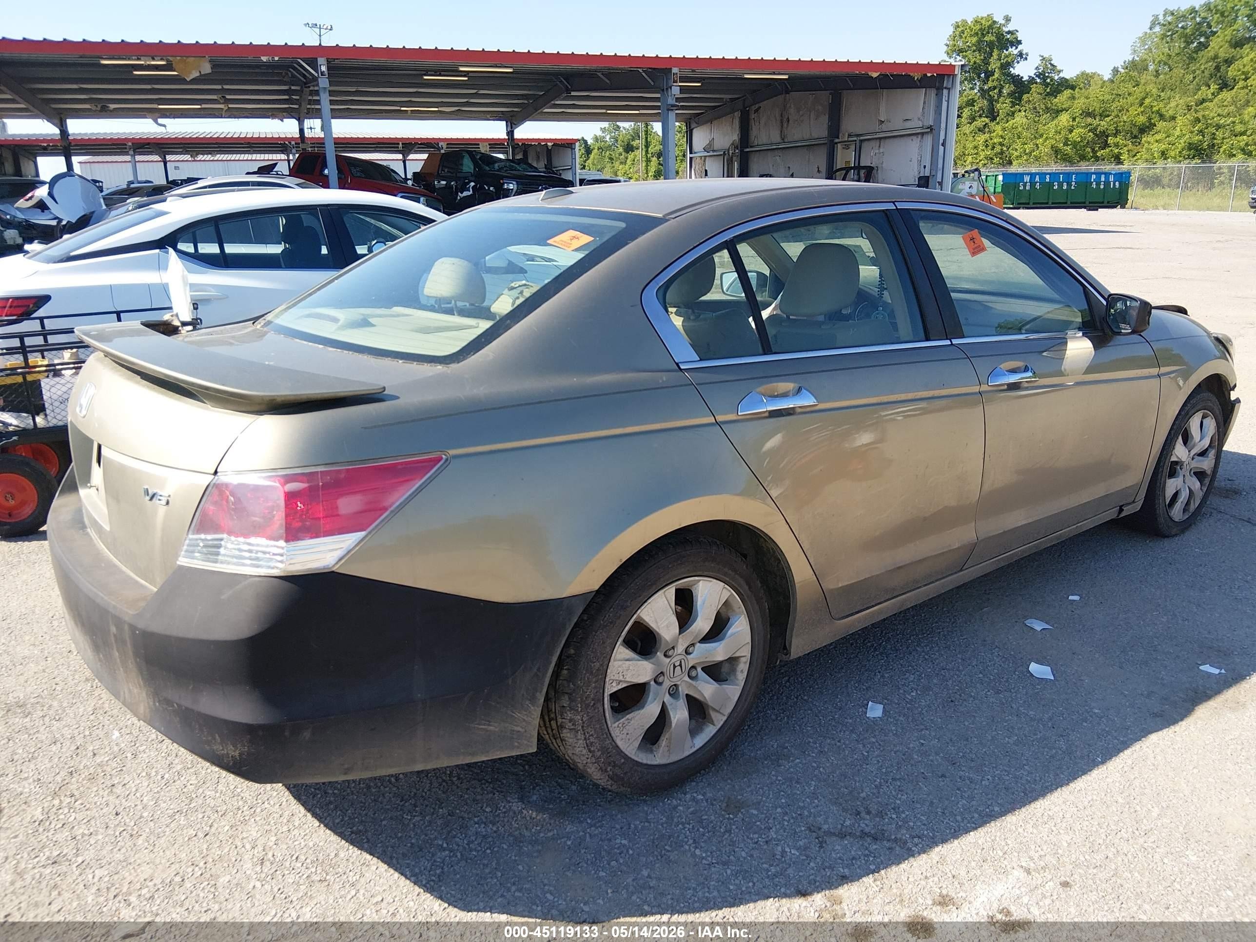 2009 Honda Accord 3.5 Ex-l Золотой vin: 1HGCP36849A018680