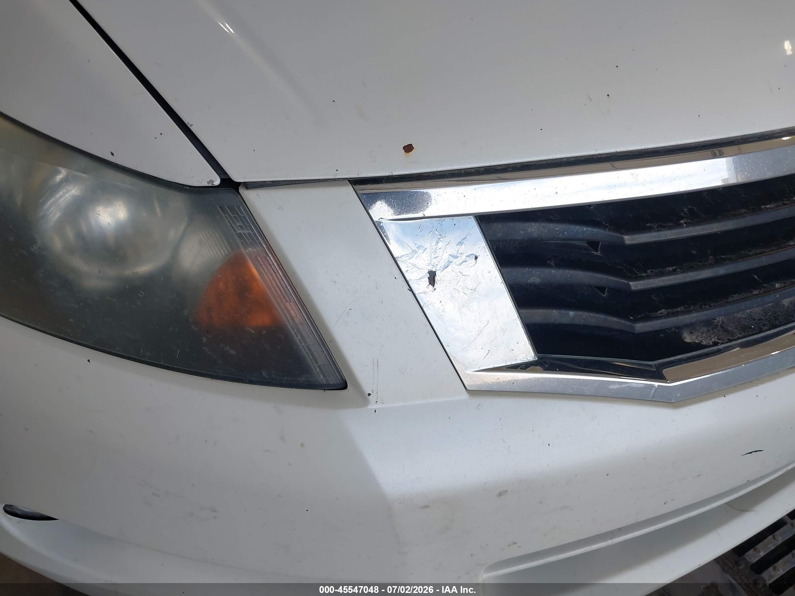 2009 Honda Accord 3.5 Ex-l White vin: 1HGCP36849A024513