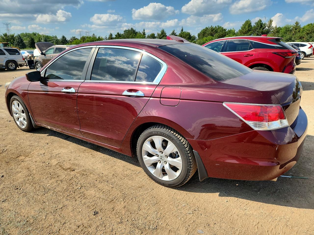2009 Honda Accord Exl Темно-бордовый vin: 1HGCP36849A026276