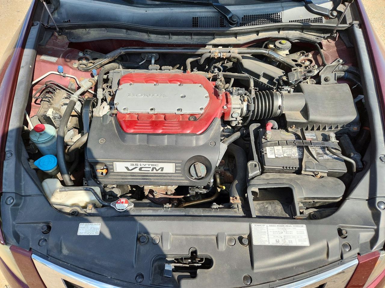 2009 Honda Accord Exl Темно-бордовый vin: 1HGCP36849A026276