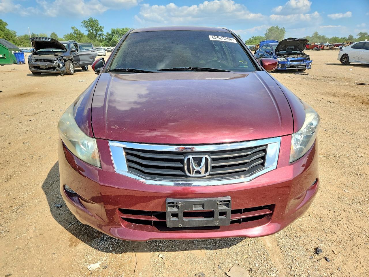 2009 Honda Accord Exl Темно-бордовый vin: 1HGCP36849A026276