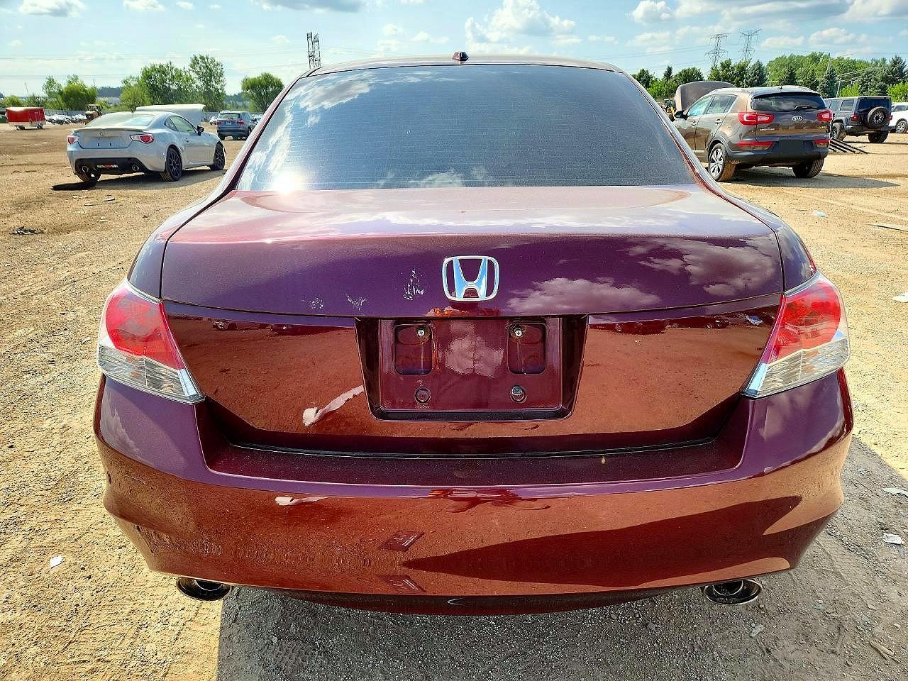 2009 Honda Accord Exl Темно-бордовый vin: 1HGCP36849A026276