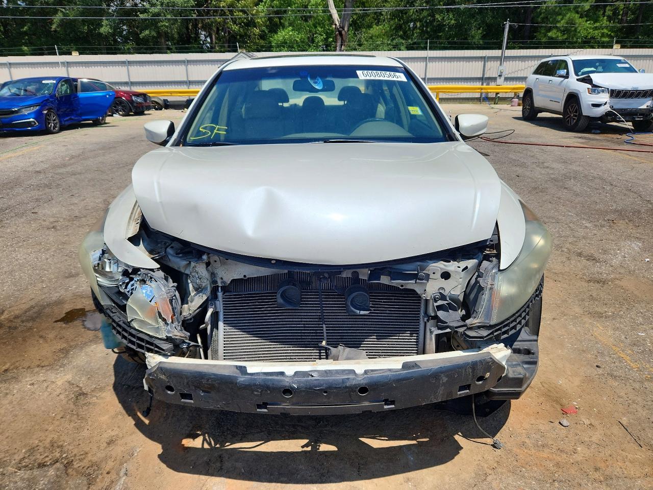 2009 Honda Accord Exl White vin: 1HGCP36849A045183