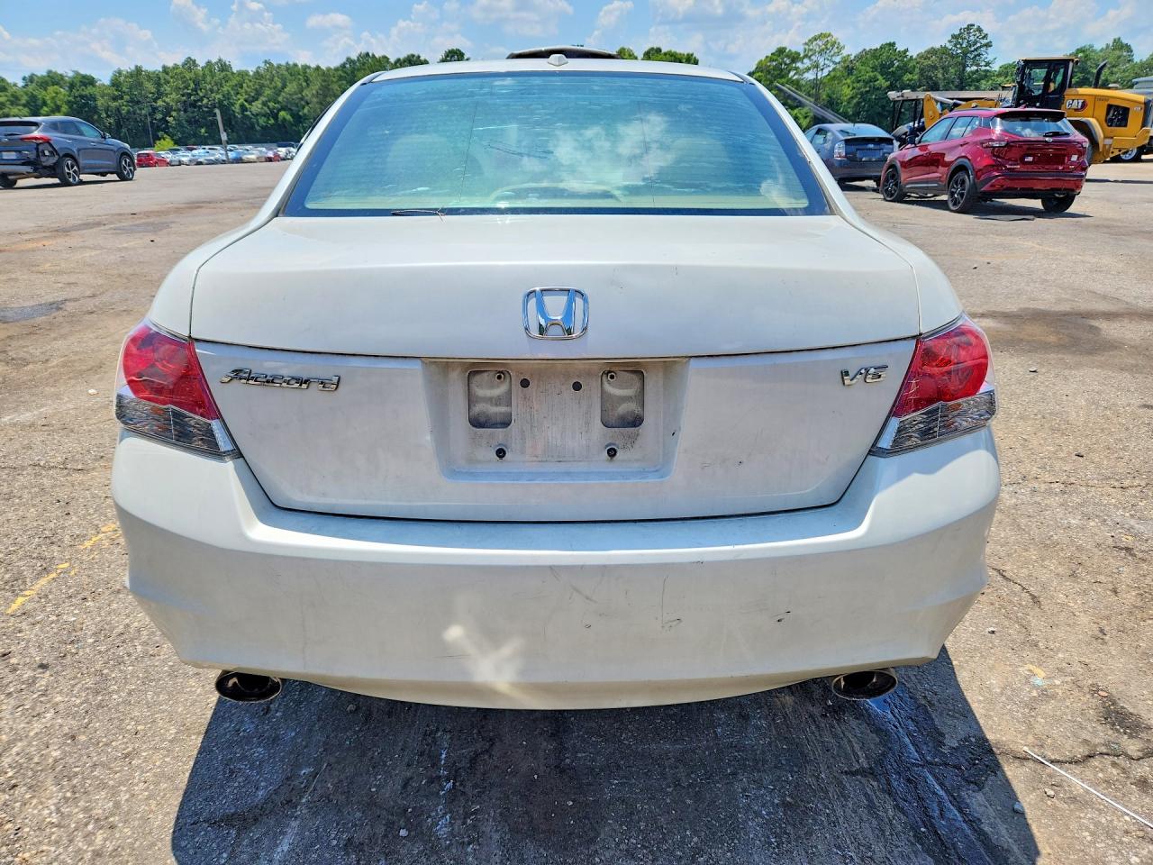 2009 Honda Accord Exl White vin: 1HGCP36849A045183