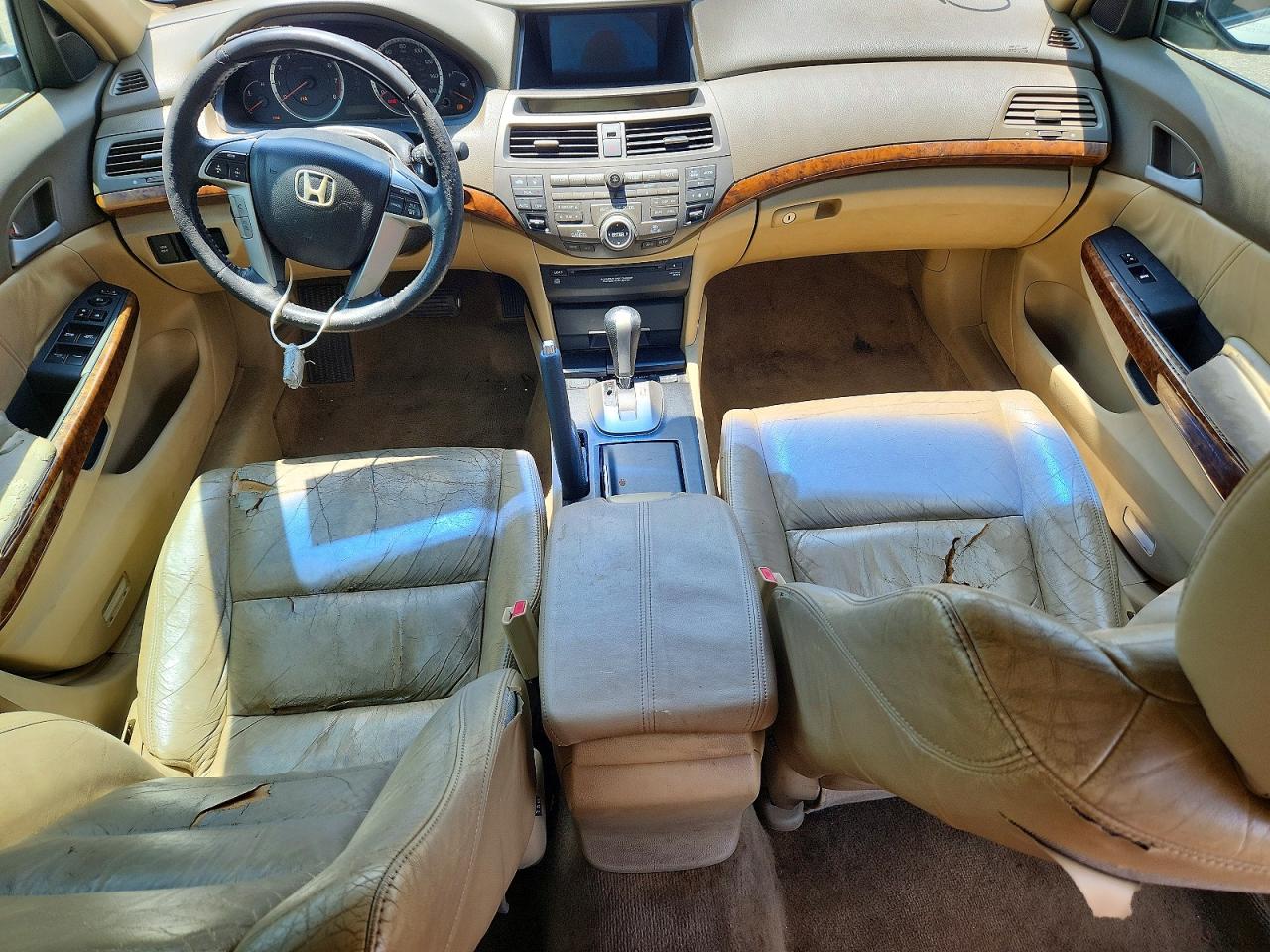 2009 Honda Accord Exl White vin: 1HGCP36849A045183
