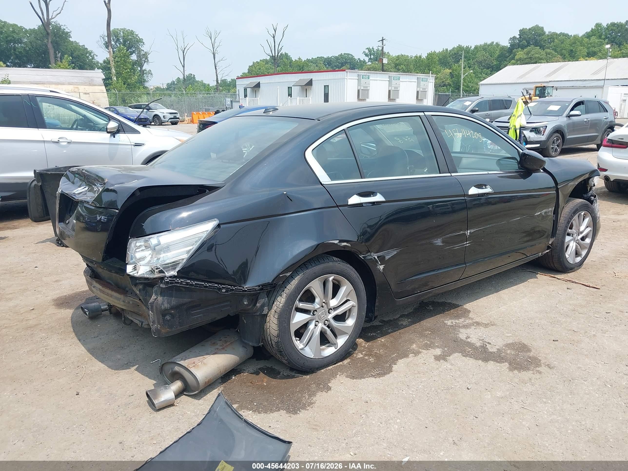 2009 Honda Accord 3.5 Ex-l Black vin: 1HGCP36849A050092