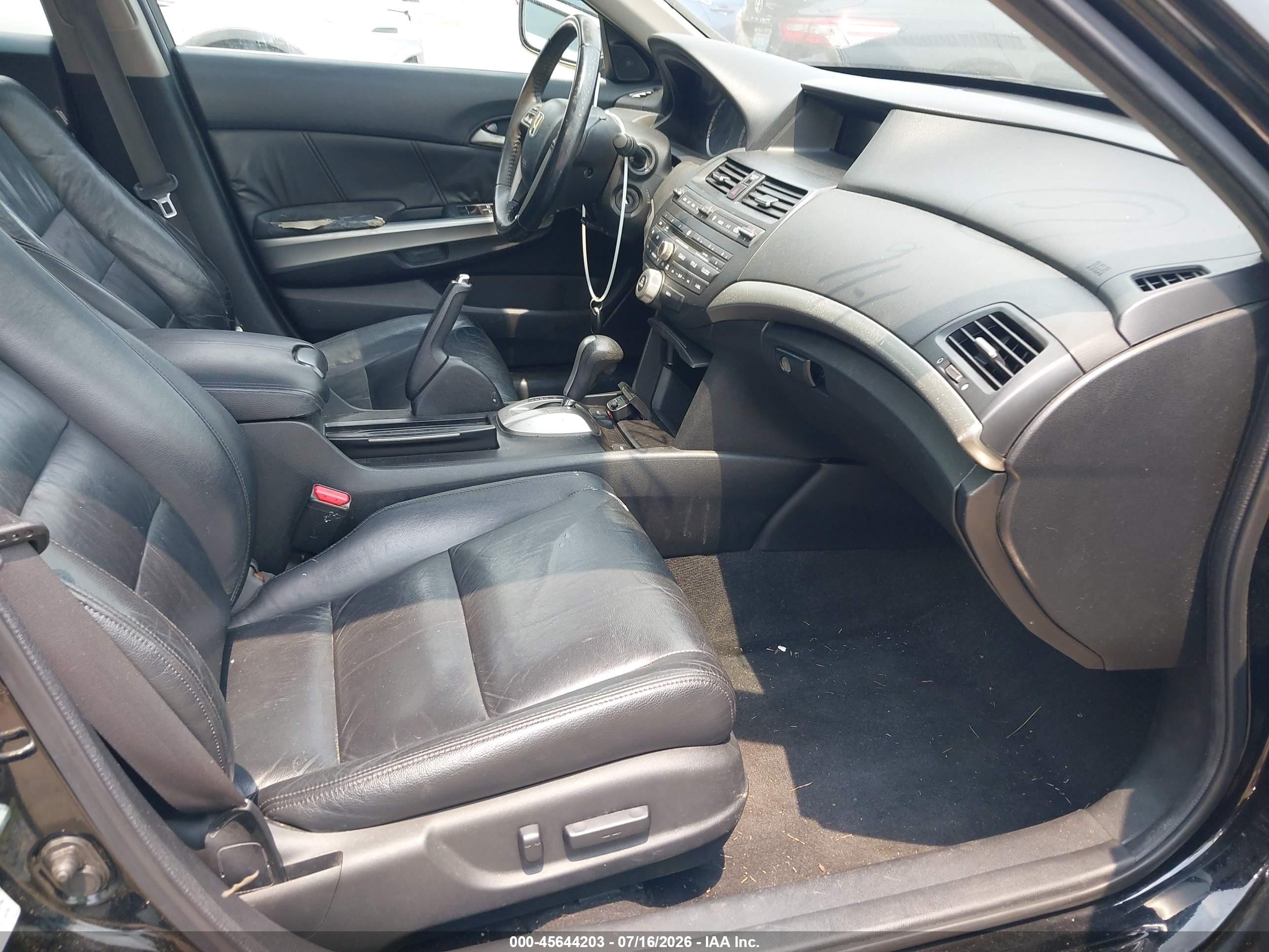 2009 Honda Accord 3.5 Ex-l Black vin: 1HGCP36849A050092