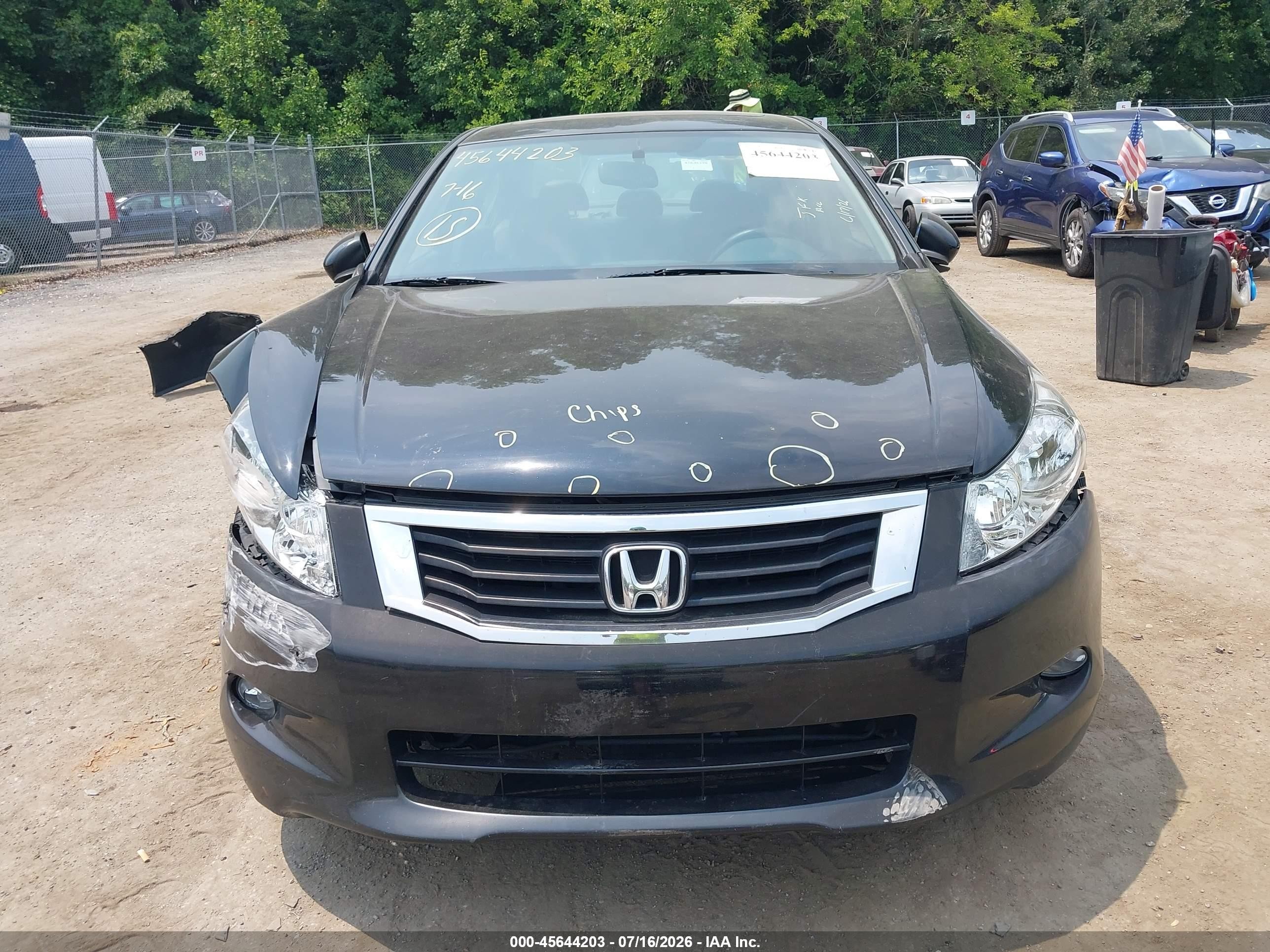 2009 Honda Accord 3.5 Ex-l Black vin: 1HGCP36849A050092